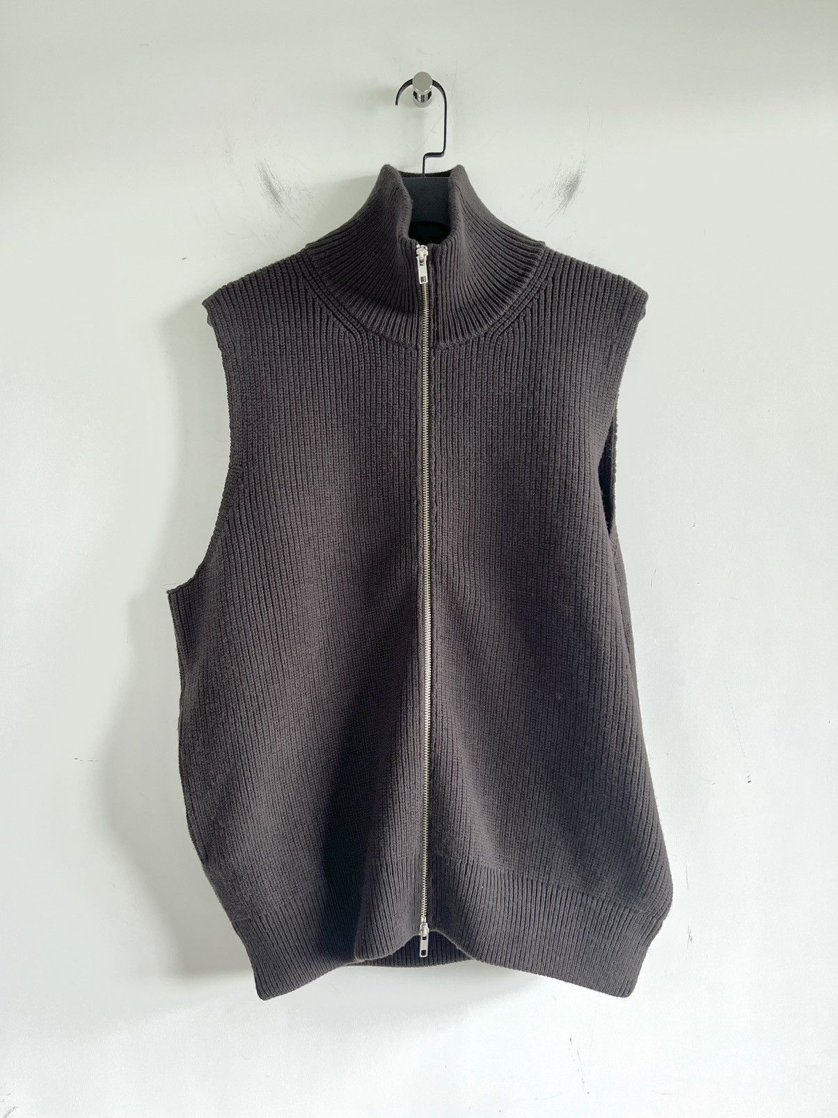 Stein stein - OVERSIZED DRIVERS KNIT ZIP VEST Size US M / EU 48-50 / 2 - 1 Thumbnail
