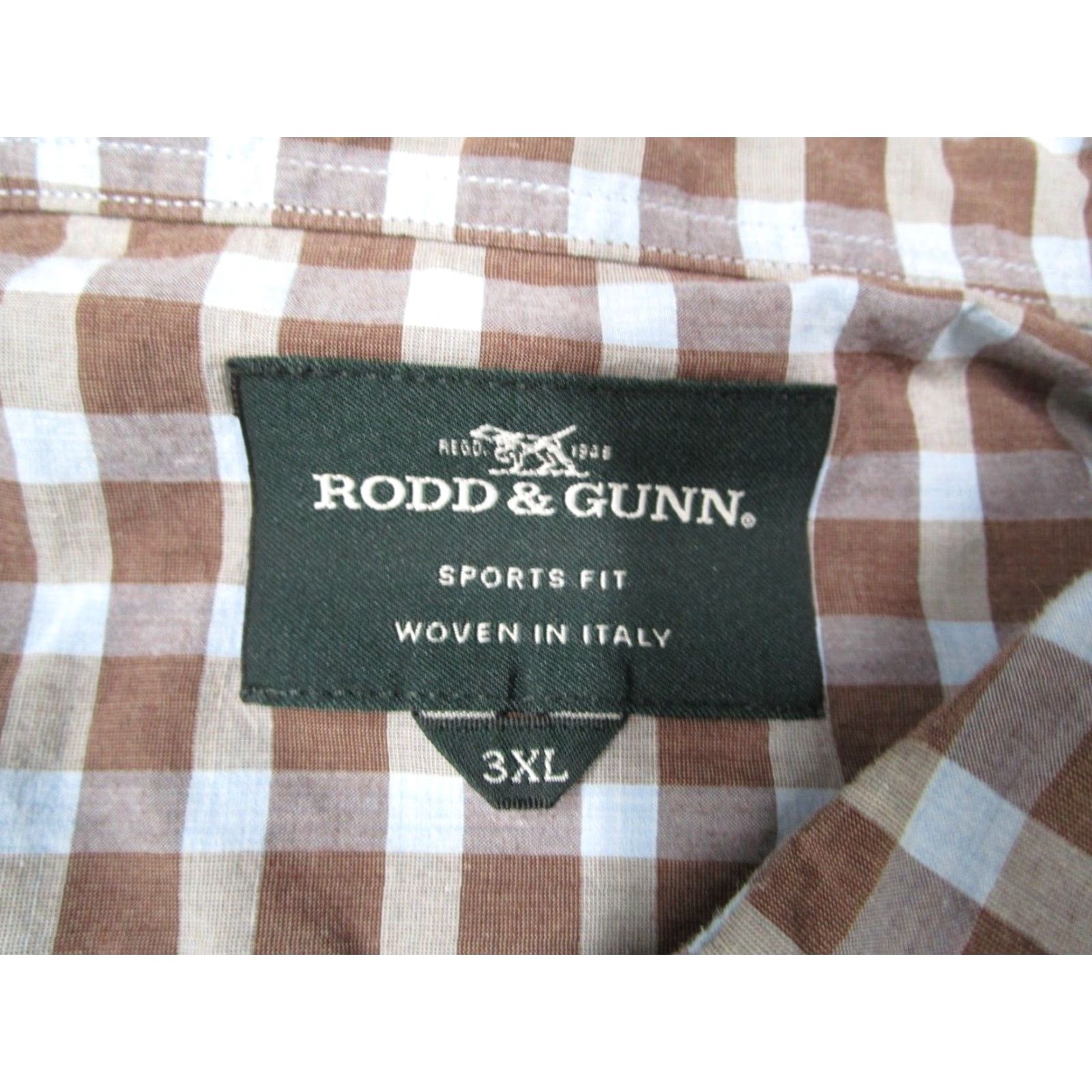 Rodd & Gunn VINTAGE Rodd Gunn Men's Shirt 3XL Long Sleeve Casual Check Blue Winter Mens Size US XXL / EU 58 / 5 - 3 Thumbnail