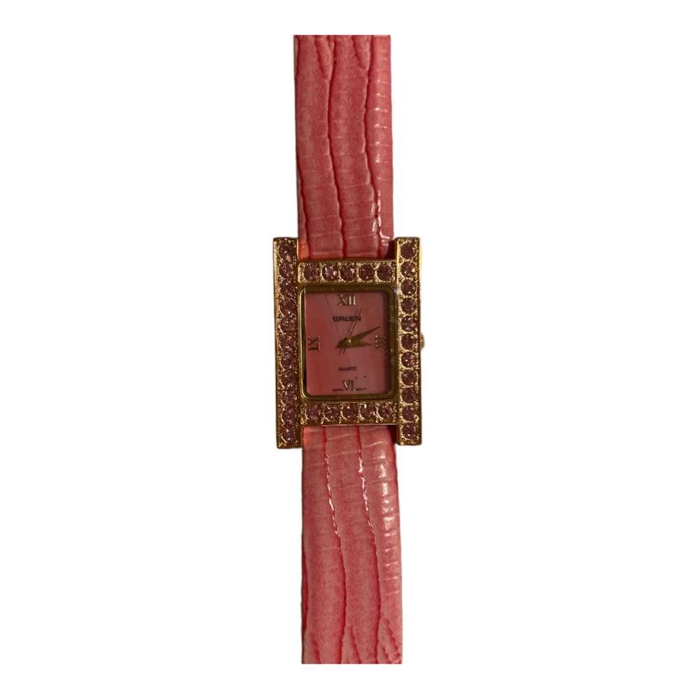 Designer Y2K Leather Rhinestone Watch Size ONE SIZE - 2 Thumbnail