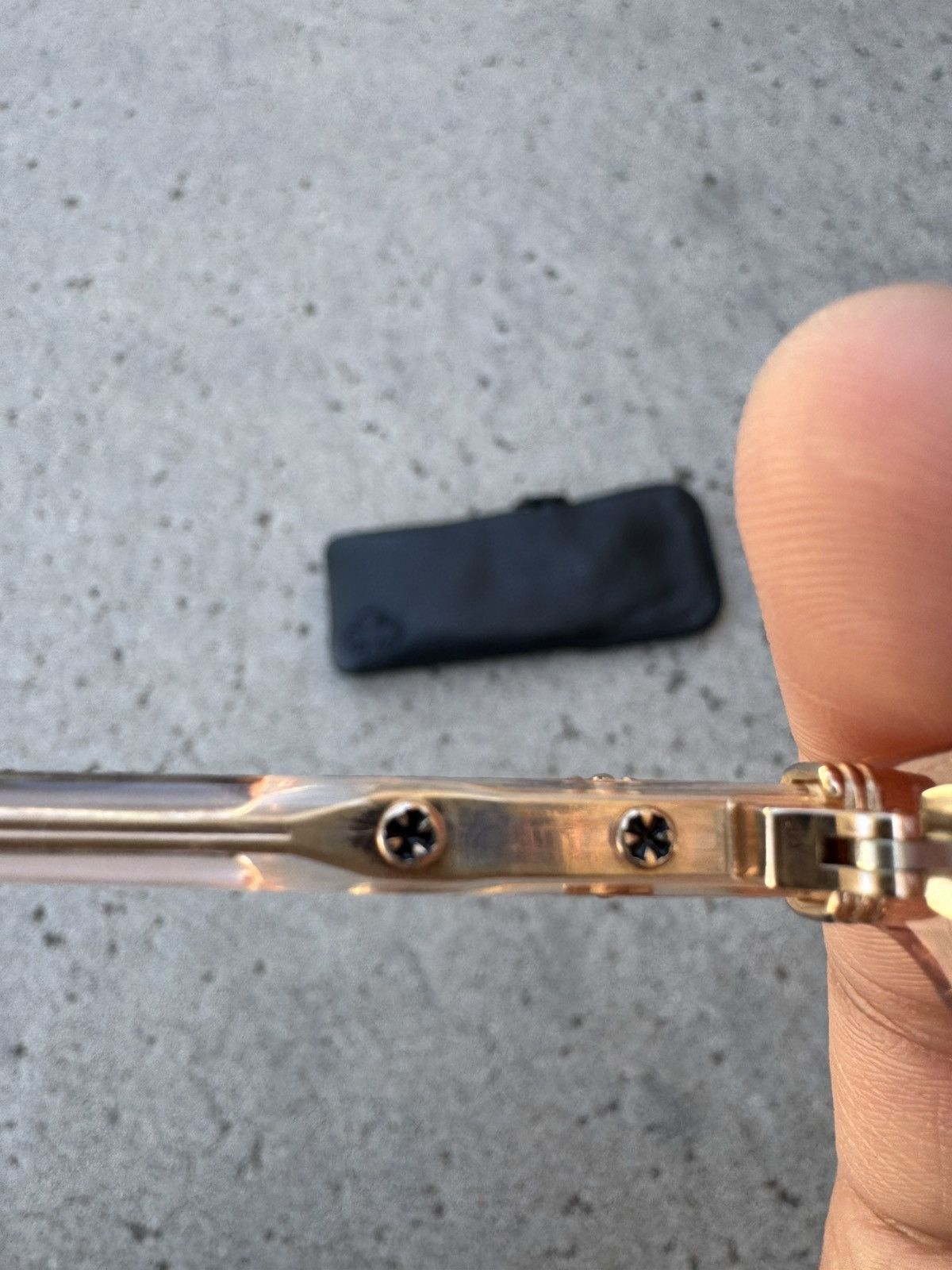 Chrome Hearts Chrome Heart Ed-U-Cuntation 22k Gold Glasses Size ONE SIZE - 9 Thumbnail