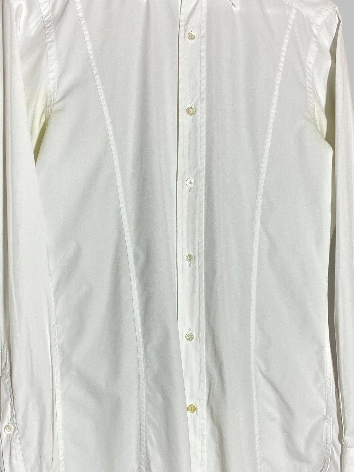 Gucci Vintage Gucci White Button Up Dress Shirt Rare Size US M / EU 48-50 / 2 - 4 Thumbnail