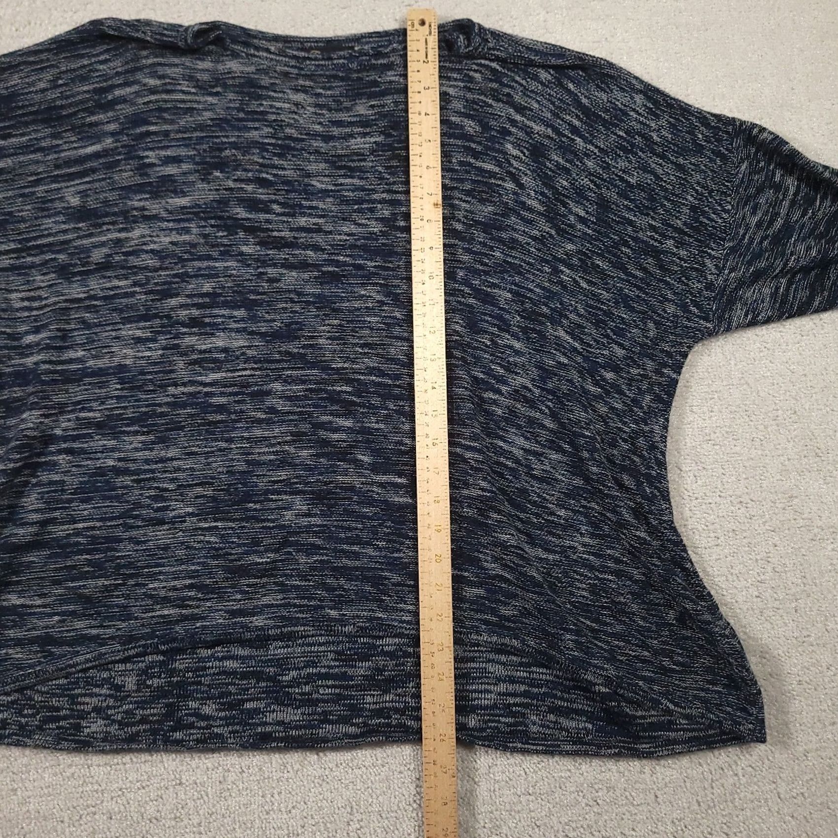 Vintage Cupio Sweater Womens 3X Blue 3/4 Sleeve Boat Neck Pullover Top Size XXL / US 16-18 / IT 52-54 - 5 Thumbnail