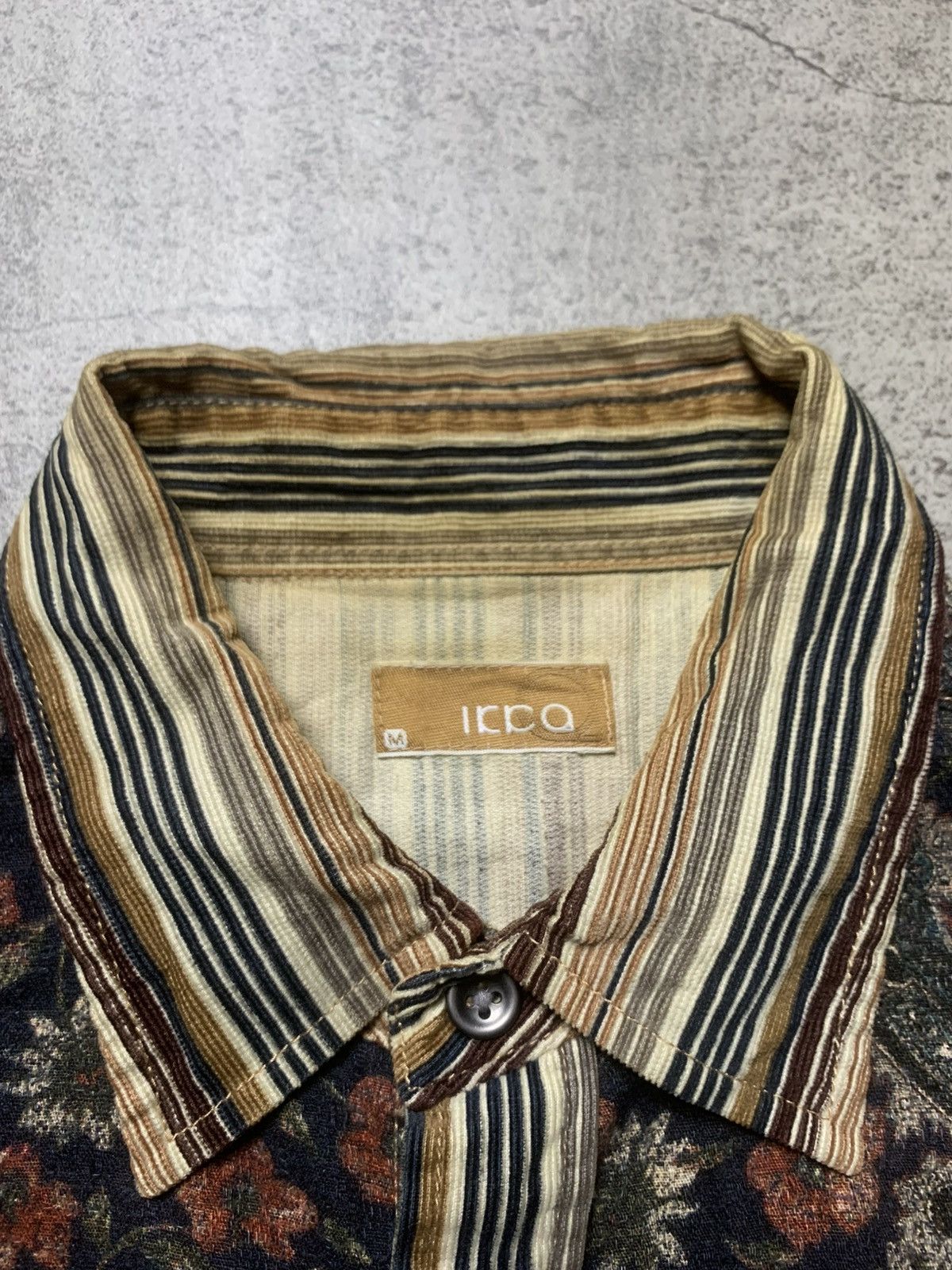 Japanese Brand 90s Japanese Ikka Striped Corduroy Western Shirt Size US L / EU 52-54 / 3 - 8 Thumbnail