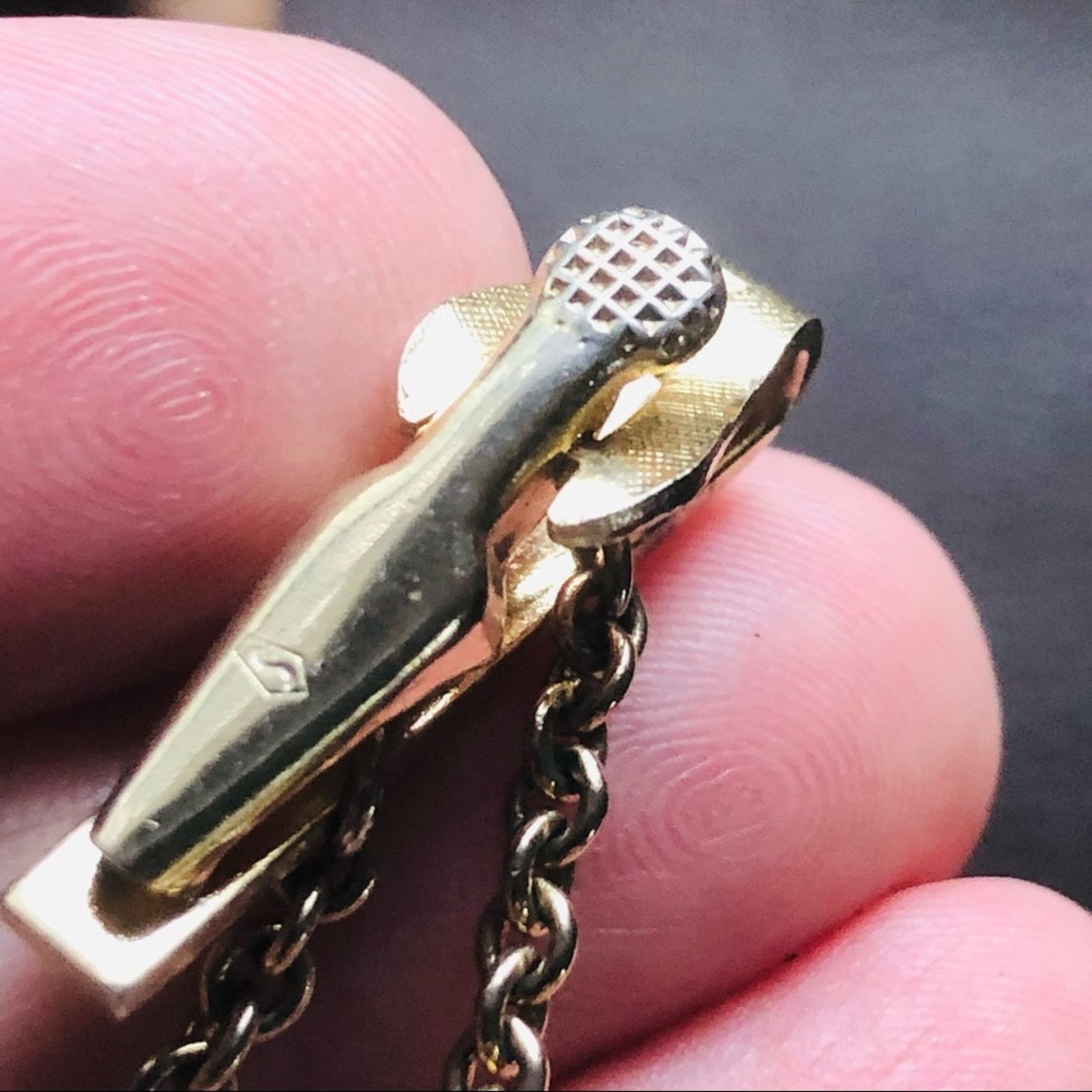 Vintage Vintage men’s gold tone expandable tie bar clip Size ONE SIZE - 6 Thumbnail