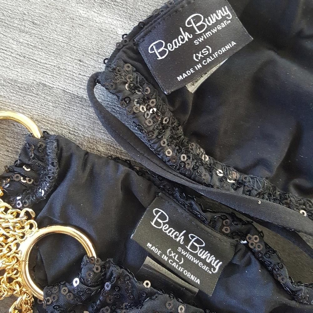 Designer Black BB "Everything That Glitters" Bikini Top Size ONE SIZE - 3 Thumbnail
