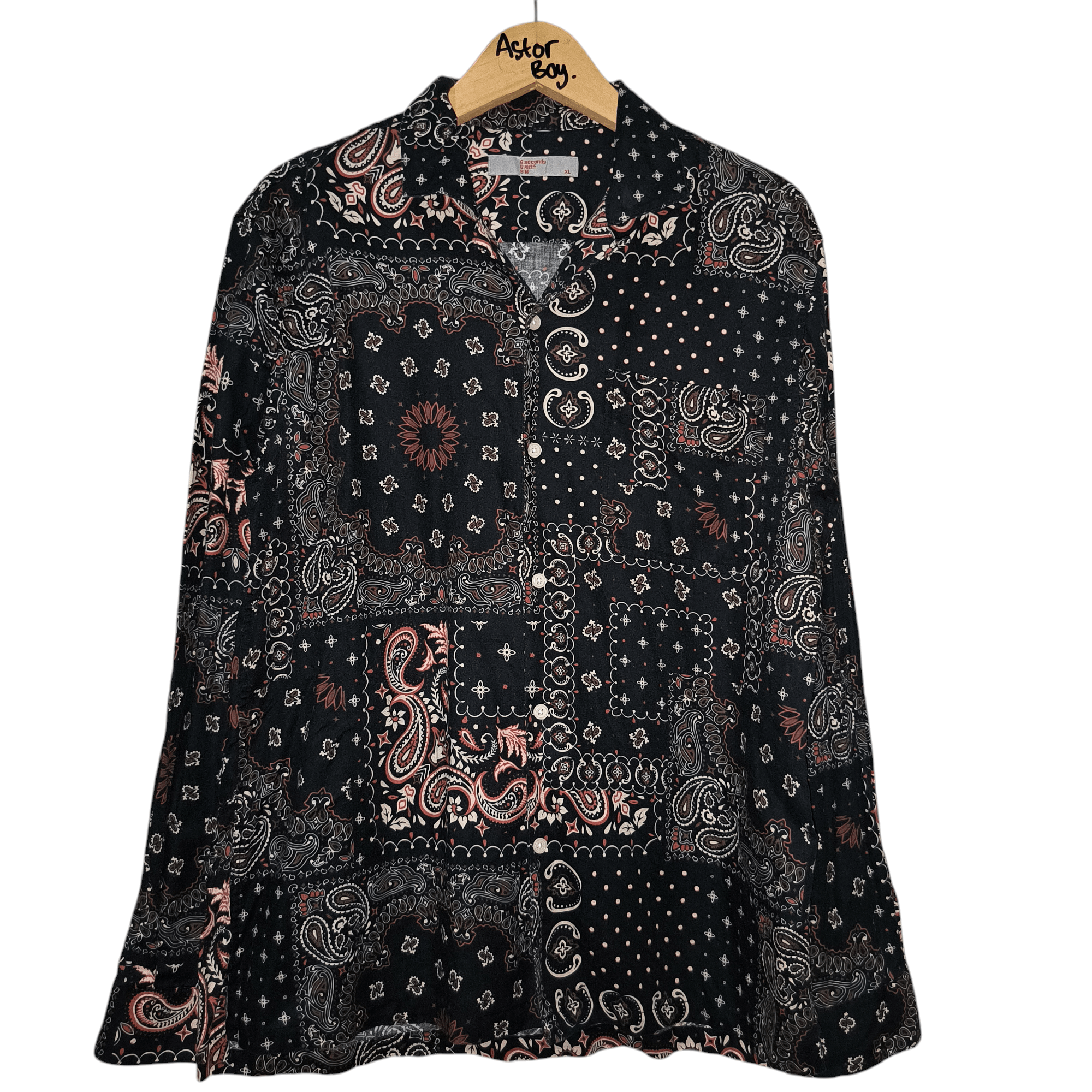 Japanese Brand 8seconds Paisley Bandana Shirts Size US XL / EU 56 / 4 - 1 Thumbnail