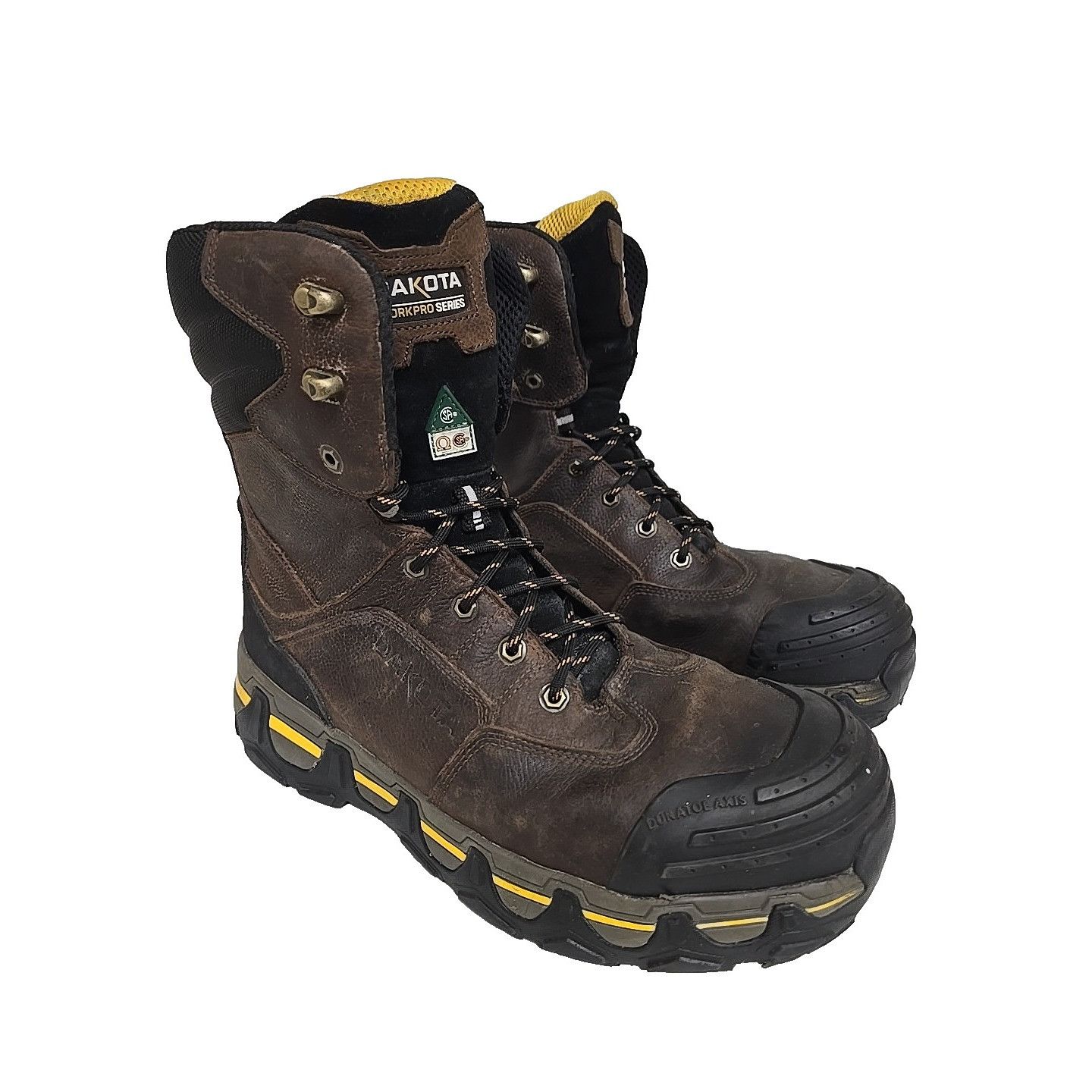 Other Dakota Men's 8'' 8550 Comp Toe CP Work Boots Brown 13M Size US 13 / EU 46 - 1 Thumbnail