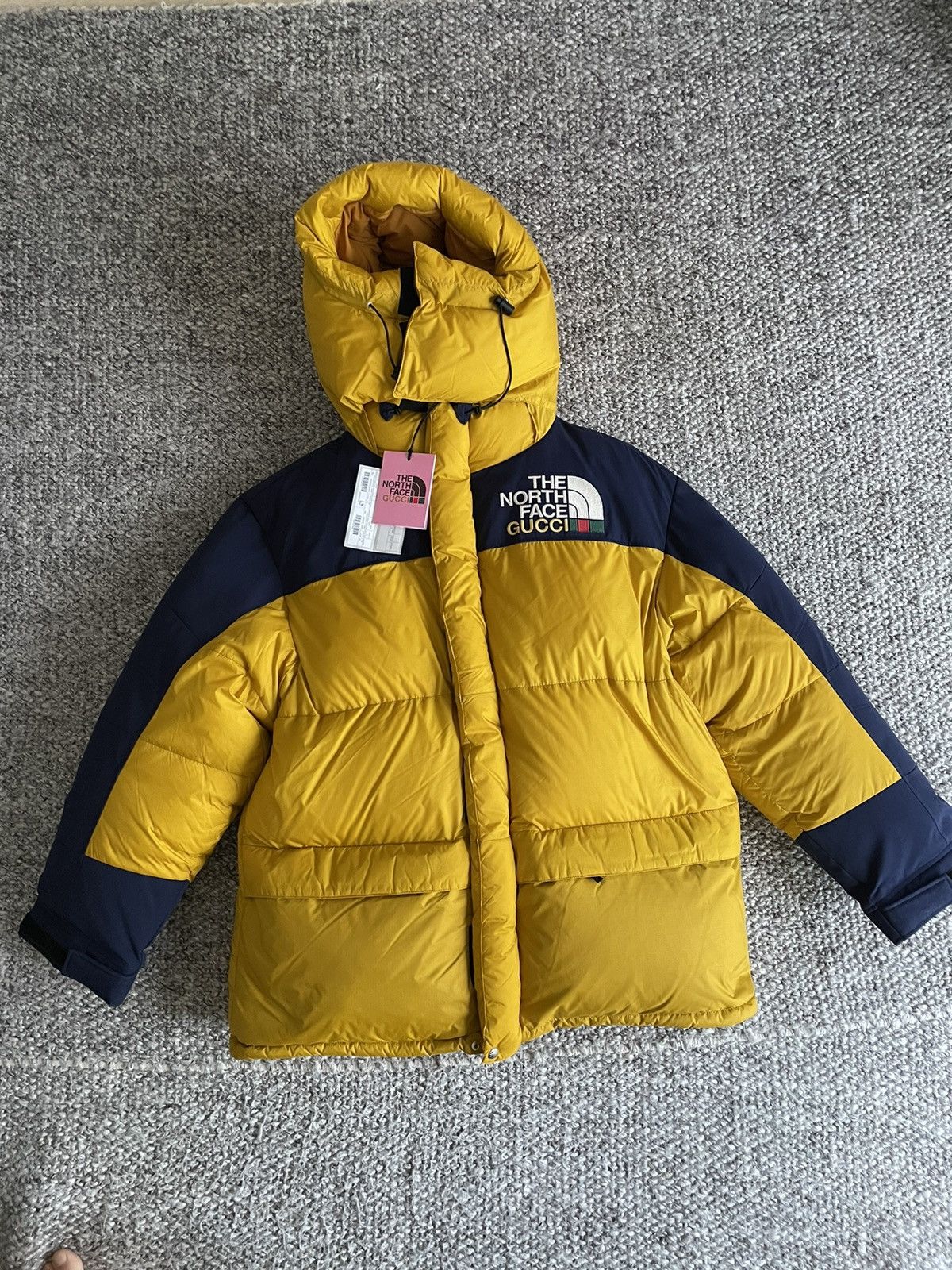 image of Gucci Down Jacket XL in Yellow, Men's