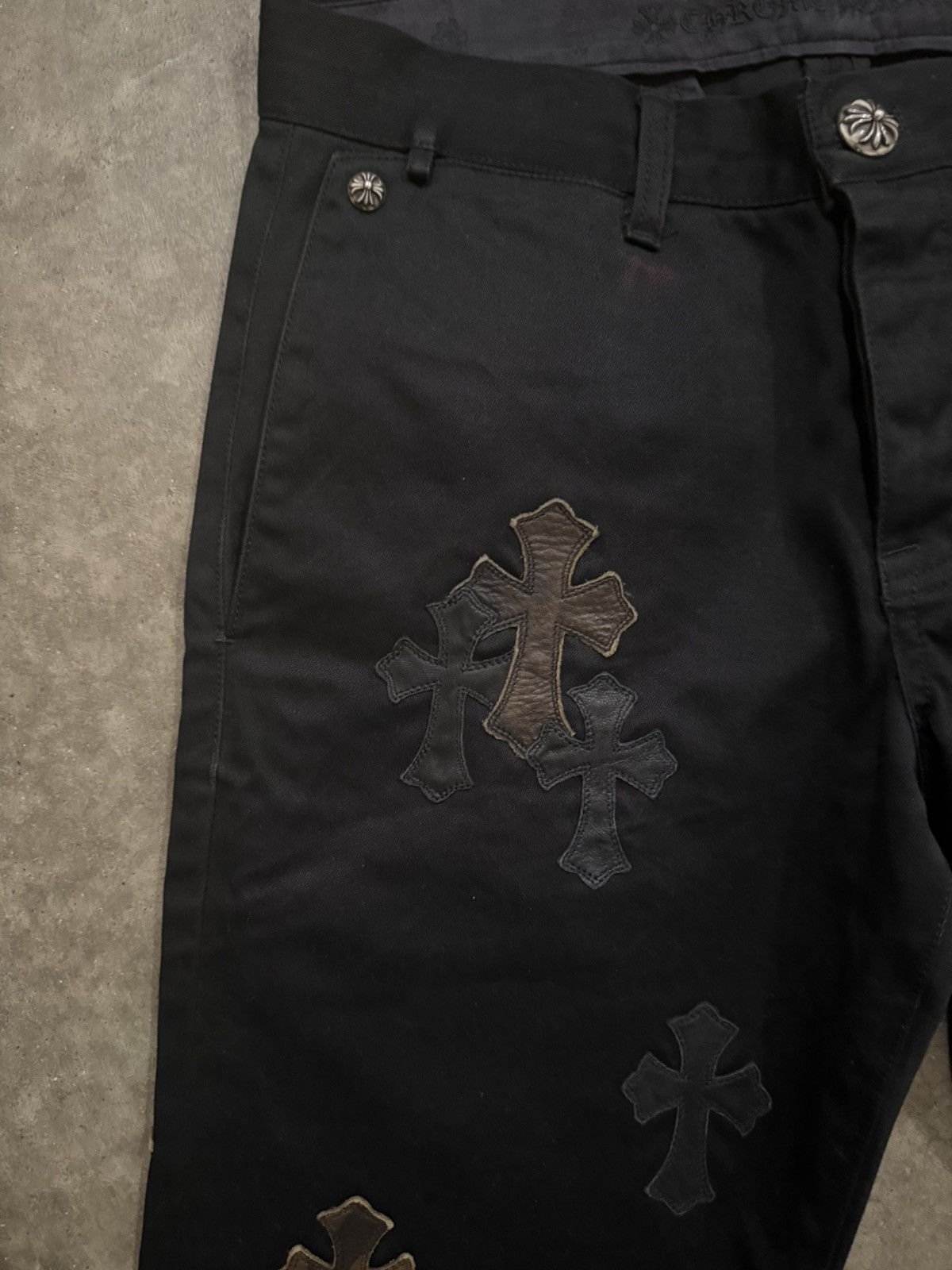 Chrome Hearts Chrome Hearts Cross Patch Chinos Size US 33 - 8 Thumbnail