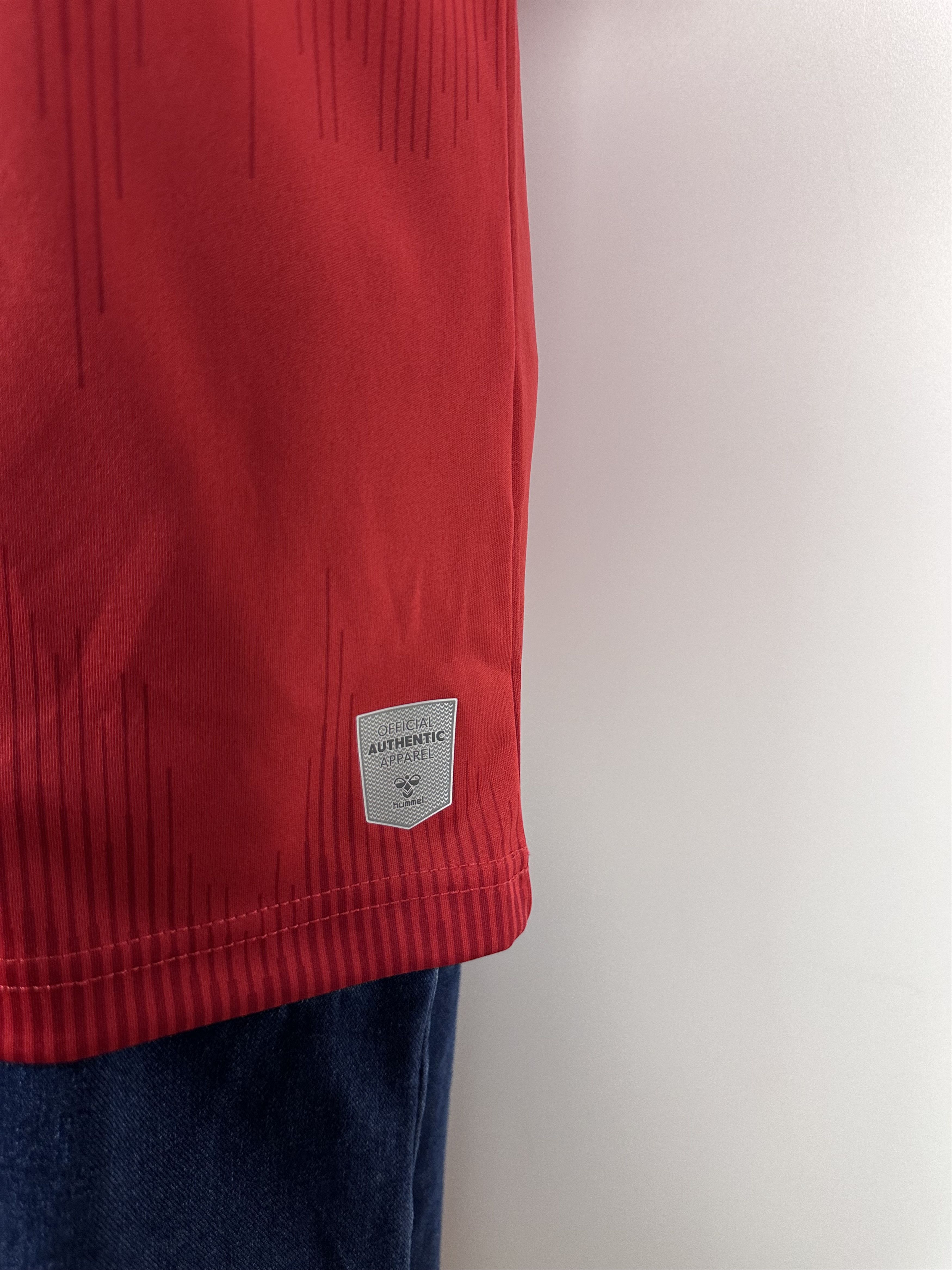 Hummel DENMARK 2021 2022 FOOTBALL SHIRT SOCCER JERSEY #14 DAMSGAARD Size US M / EU 48-50 / 2 - 10 Thumbnail