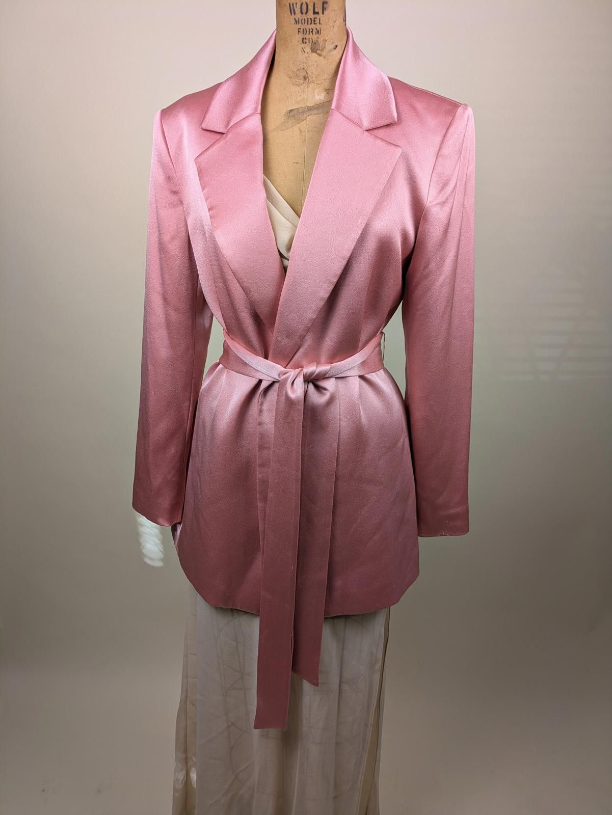 Other alice and olivia pink satin bow jacket Size M / US 6-8 / IT 42-44 - 1 Thumbnail