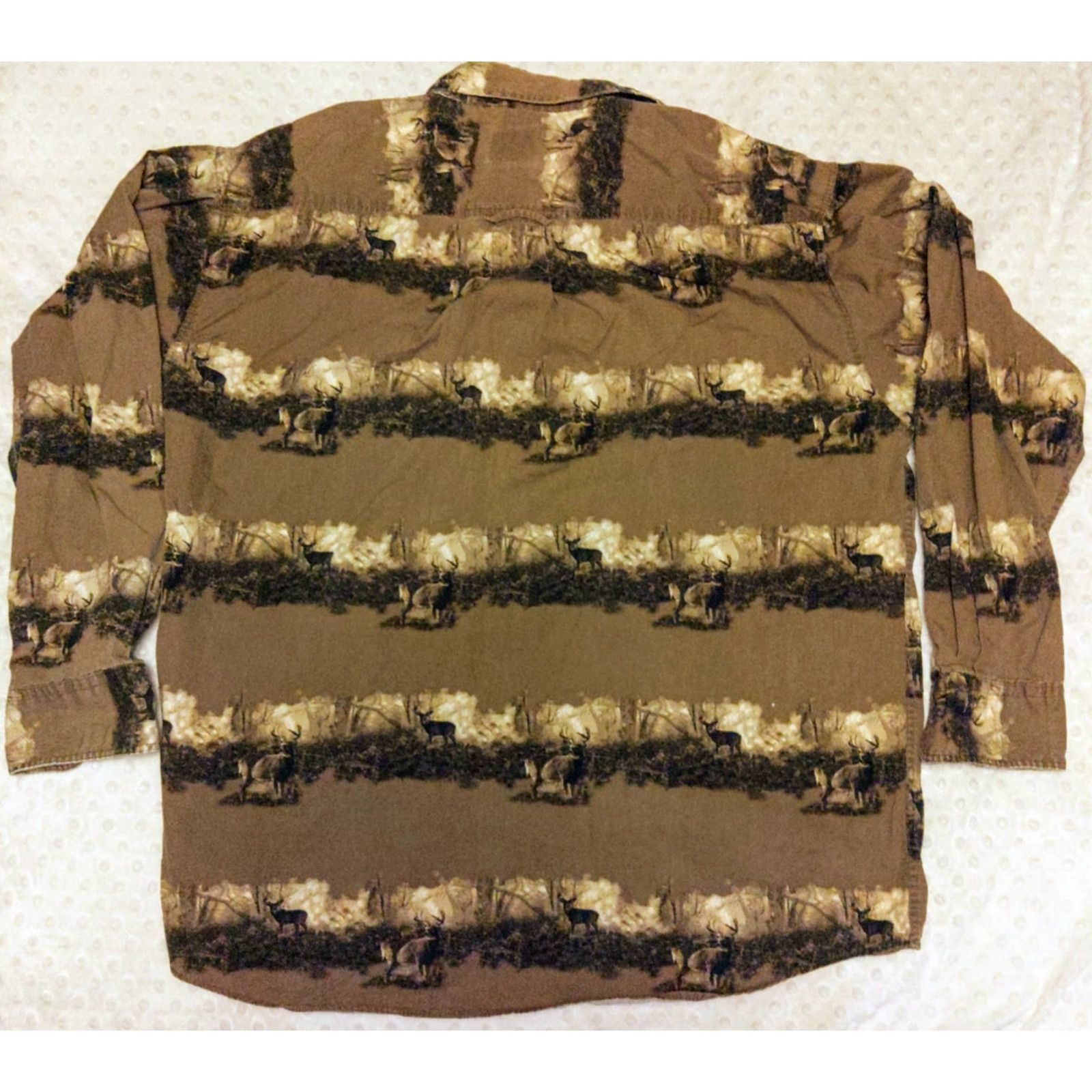 Vintage Cabela's Shirt Mens L Deer Print Camo Outdoor Hunting Button Fishing Long Sleeve Size US L / EU 52-54 / 3 - 5 Thumbnail