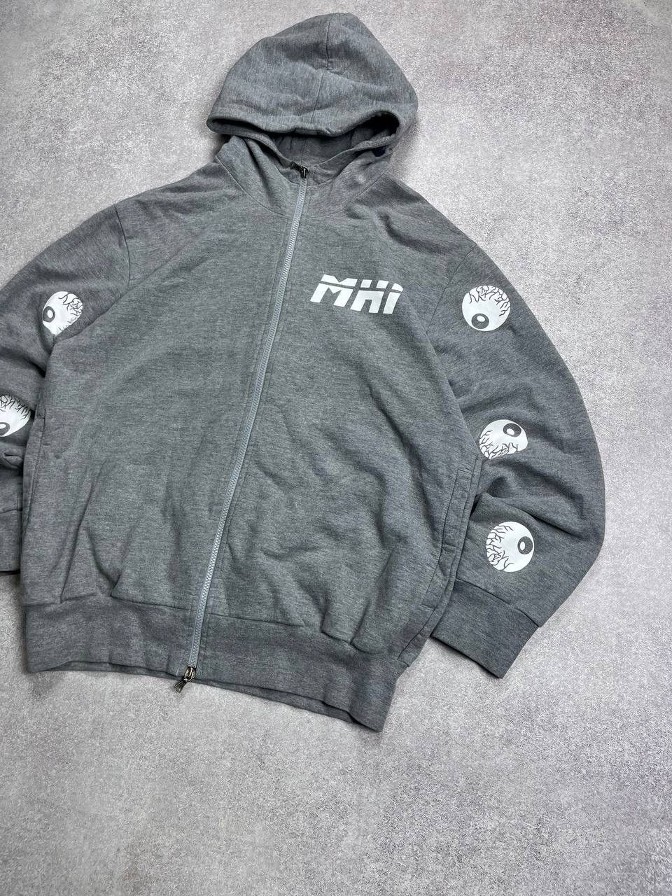 Maharishi × Vintage Vintage Maharishi Eyes Boxy Zip Hoodie Y2K L Size US L / EU 52-54 / 3 - 2 Thumbnail