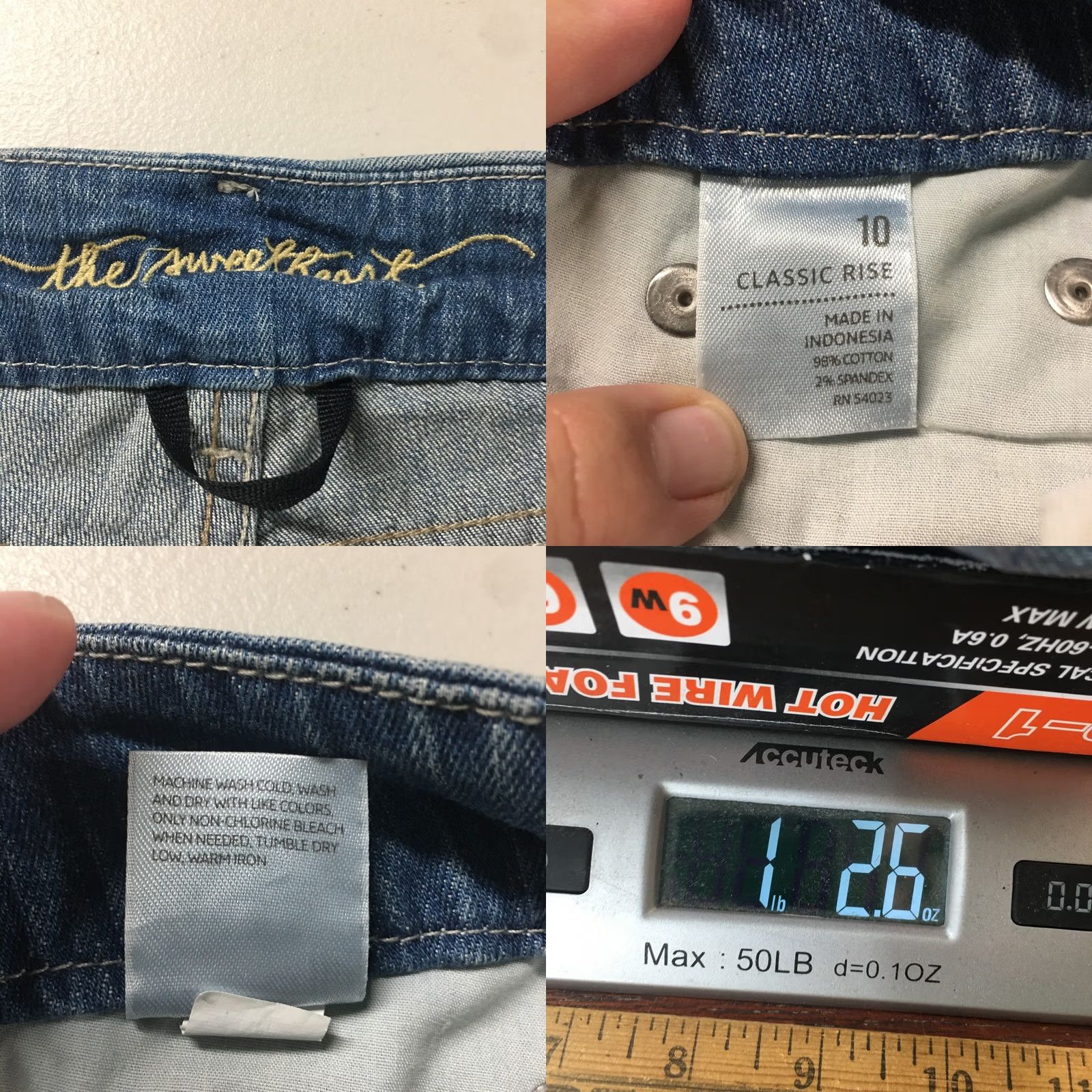 Old Navy Old Navy The Sweetheart Bootcut Jeans Womens 10 Blue Denim NEW Size 32" / US 10 / IT 46 - 10 Thumbnail