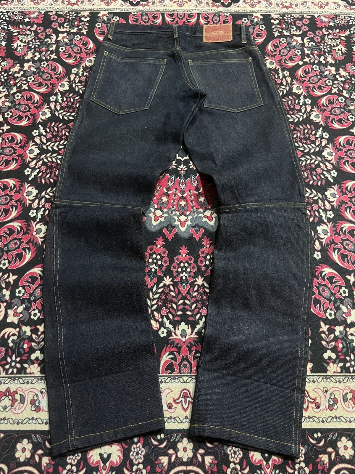Christopher Nemeth ⚡️Designer⚡️Christopher Nemeth Deconstructed Raw Indigo Jeans Size US 30 / EU 46 - 2 Thumbnail