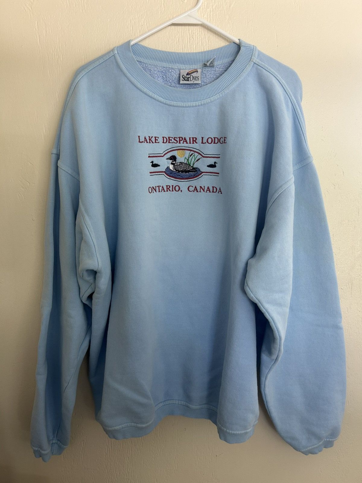 Vintage Vintage StarDyes Ontario Canada Duck Embroidery Sweater Size US XL / EU 56 / 4 - 1 Thumbnail