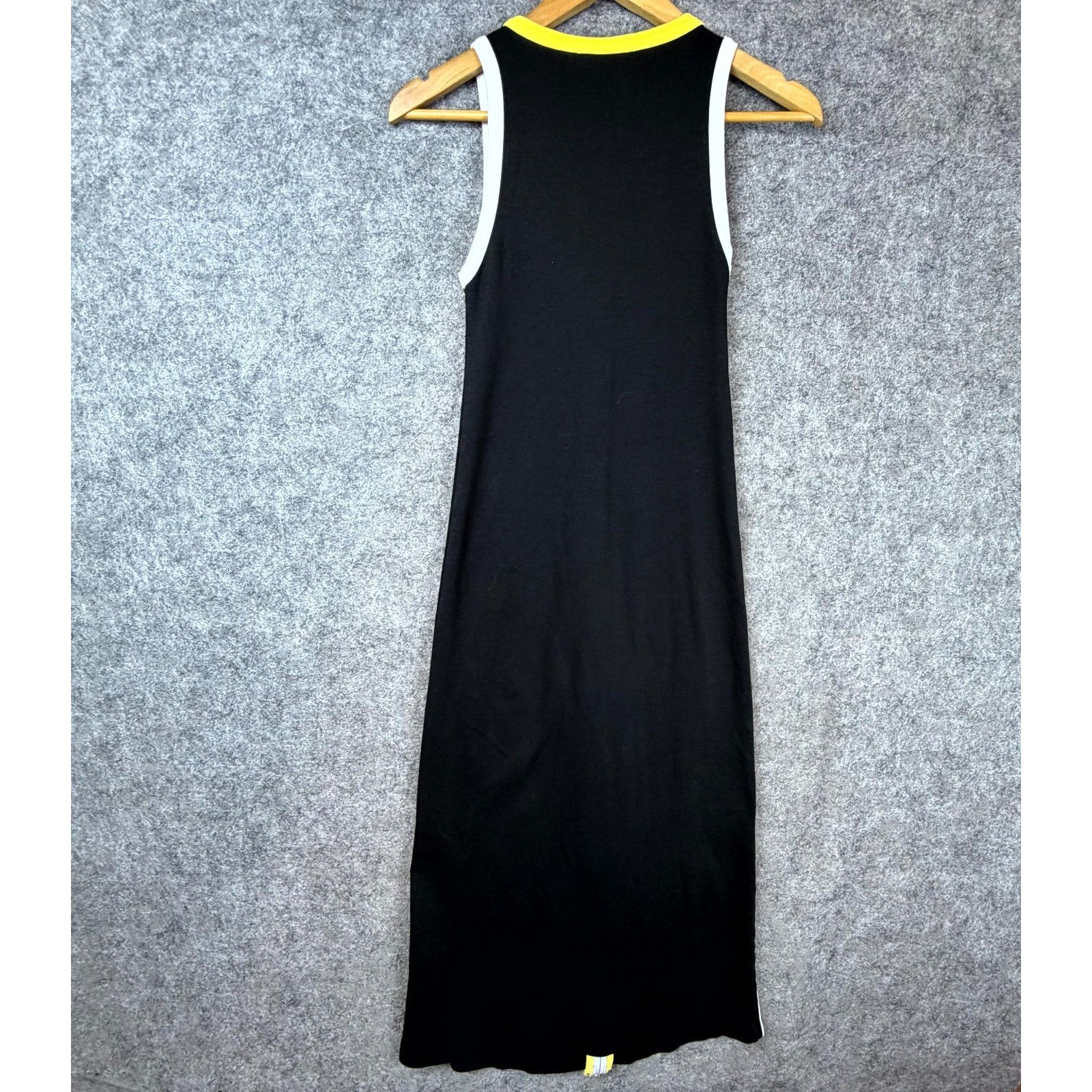 Jaded London Jaded London Midi Dress 0 Black Striped FC Sporty Athleisure Size XS / US 0-2 / IT 36-38 - 2 Thumbnail