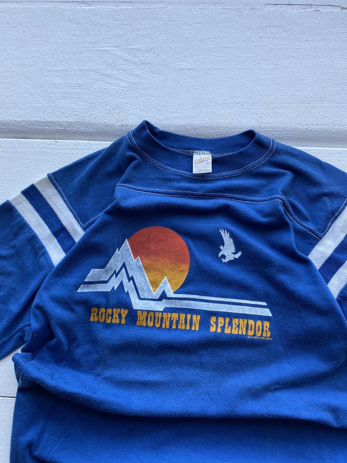 Vintage 🔥1982 Western Rocky Mountain Splendor Eagle Sun Shirt Mens L Size US L / EU 52-54 / 3 - 2 Thumbnail