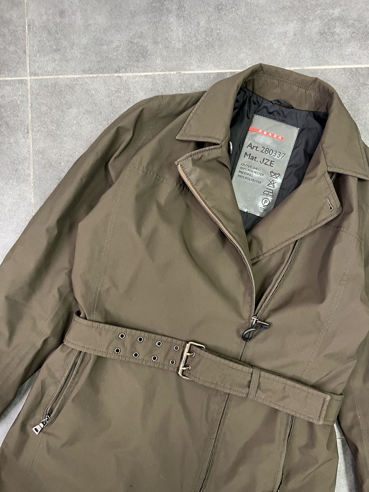 Prada Vintage Prada Sport Goretex Long Coat Woman’s Size L Size M / US 6-8 / IT 42-44 - 6 Thumbnail