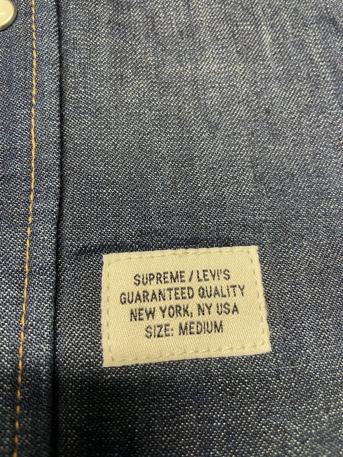 Levi's × Supreme Supreme FW13 western denim button up quilted Size US M / EU 48-50 / 2 - 2 Thumbnail