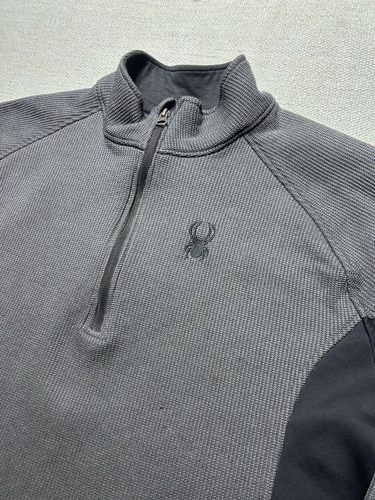 Spyder Spyder 1/4 zip pullover knit sweater shirt jacket black XL Size US XL / EU 56 / 4 - 3 Thumbnail