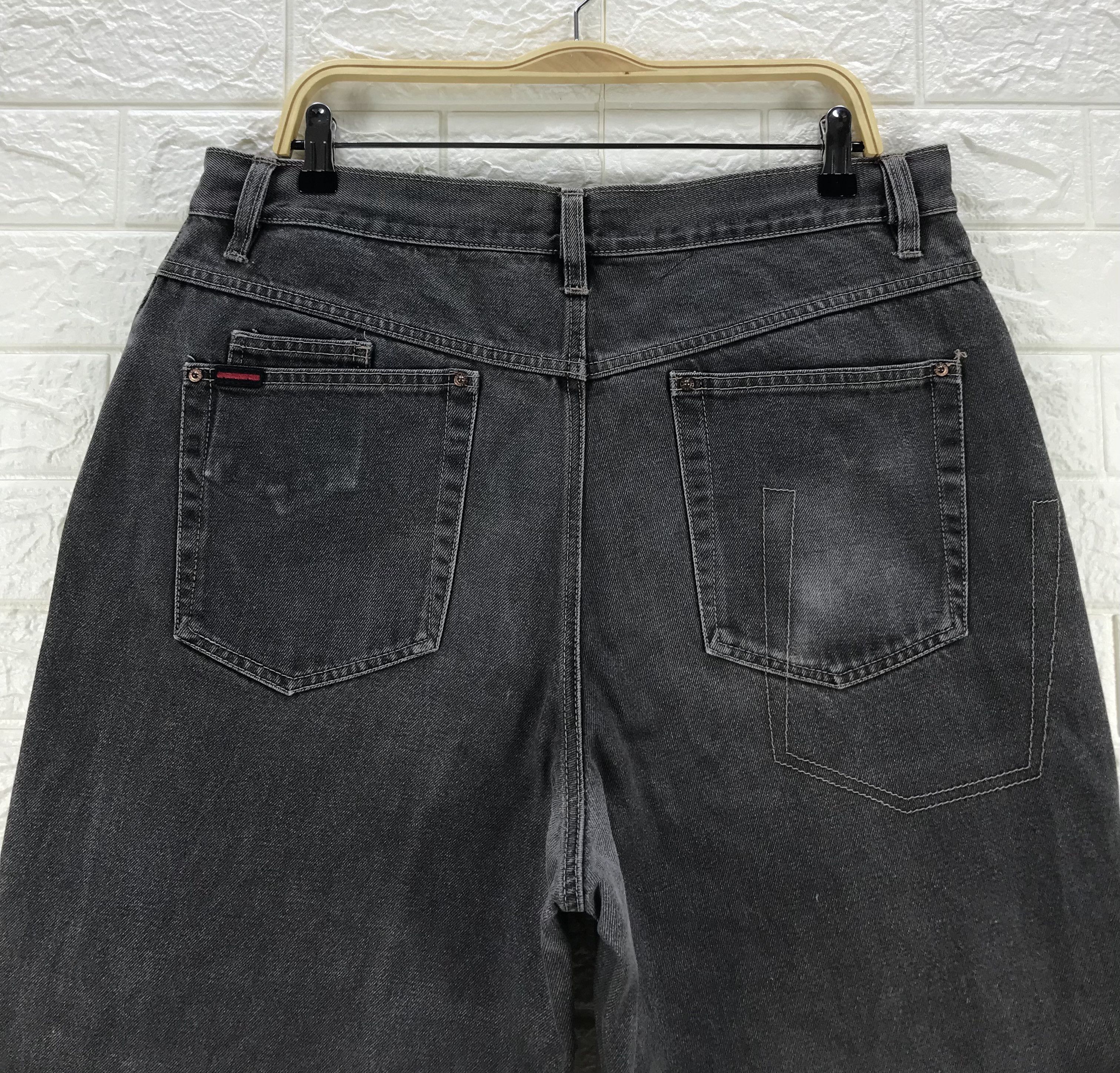 Fubu Vintage Fubu Circa 1992 Faded Black Wide Baggy Jeans Size US 36 / EU 52 - 6 Thumbnail