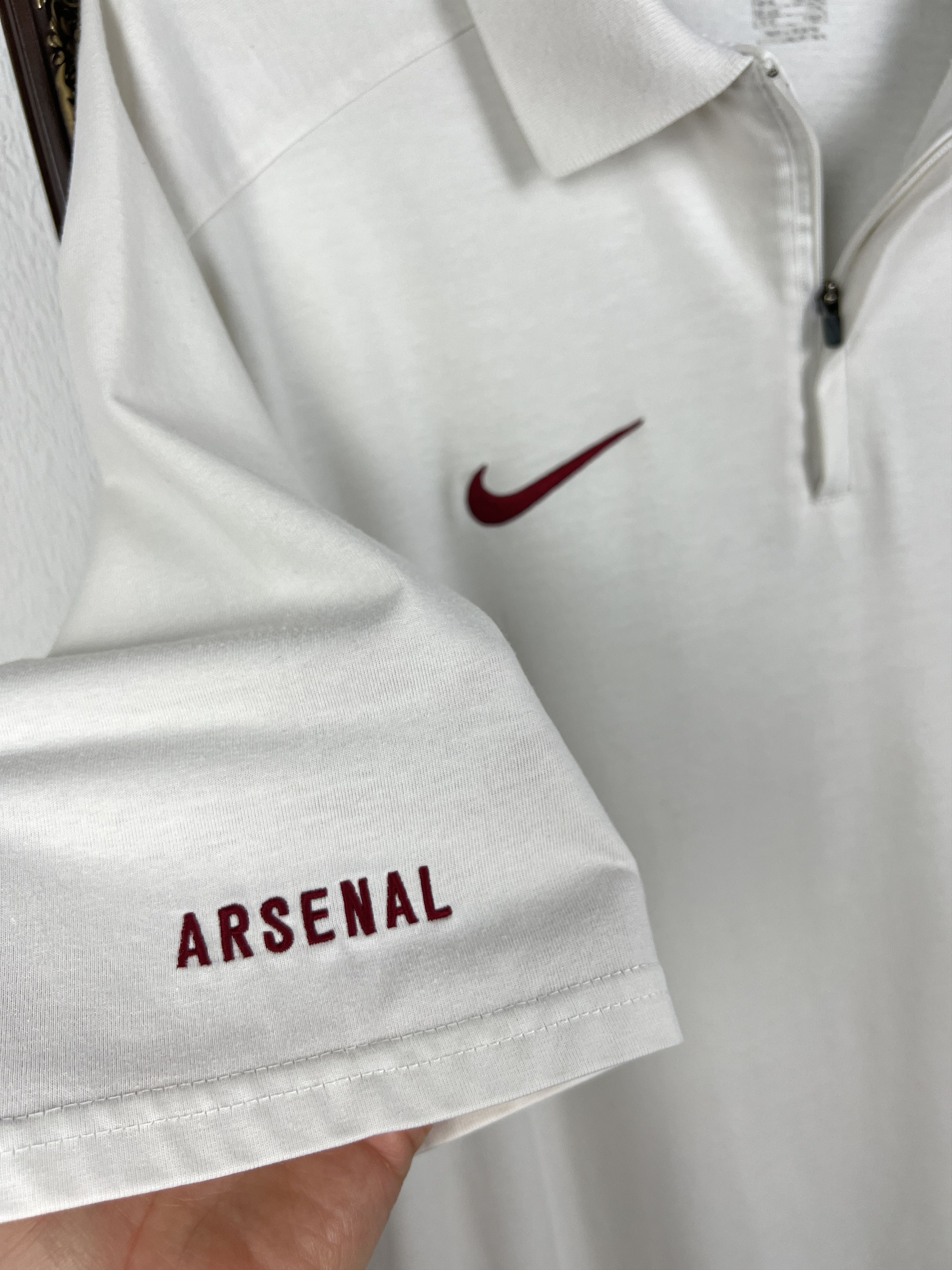 Nike Vintage Arsenal Football Shirt Polo Soccer Jersey Gunners Size US XL / EU 56 / 4 - 5 Thumbnail