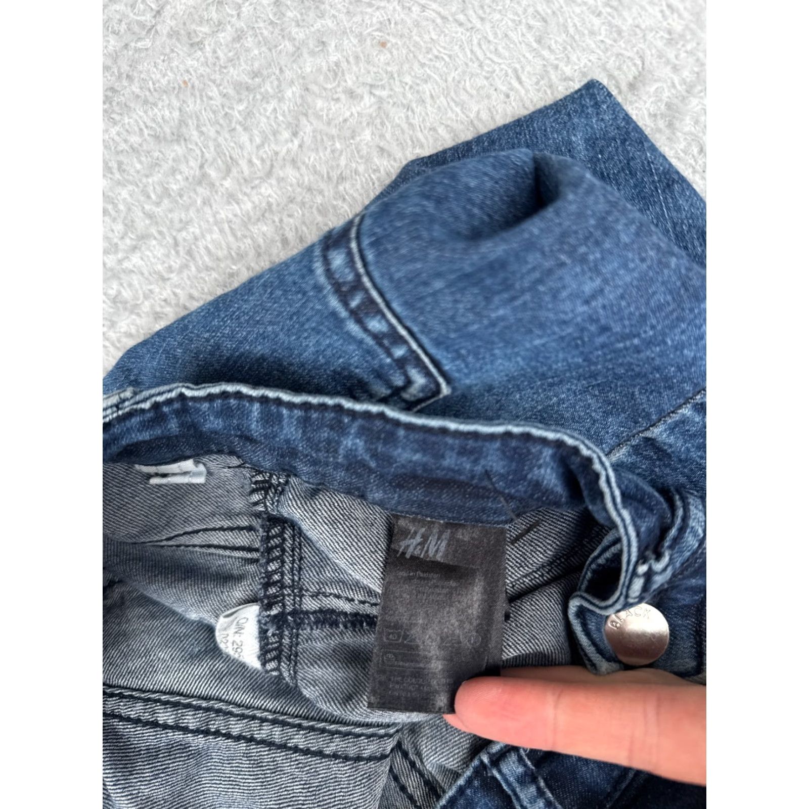 Denime Divided Jeans Women 6 Blue Denim Skinny Tapered Distressed Mid Rise Cotton 25x29 Size 28" / US 6 / IT 42 - 7 Thumbnail