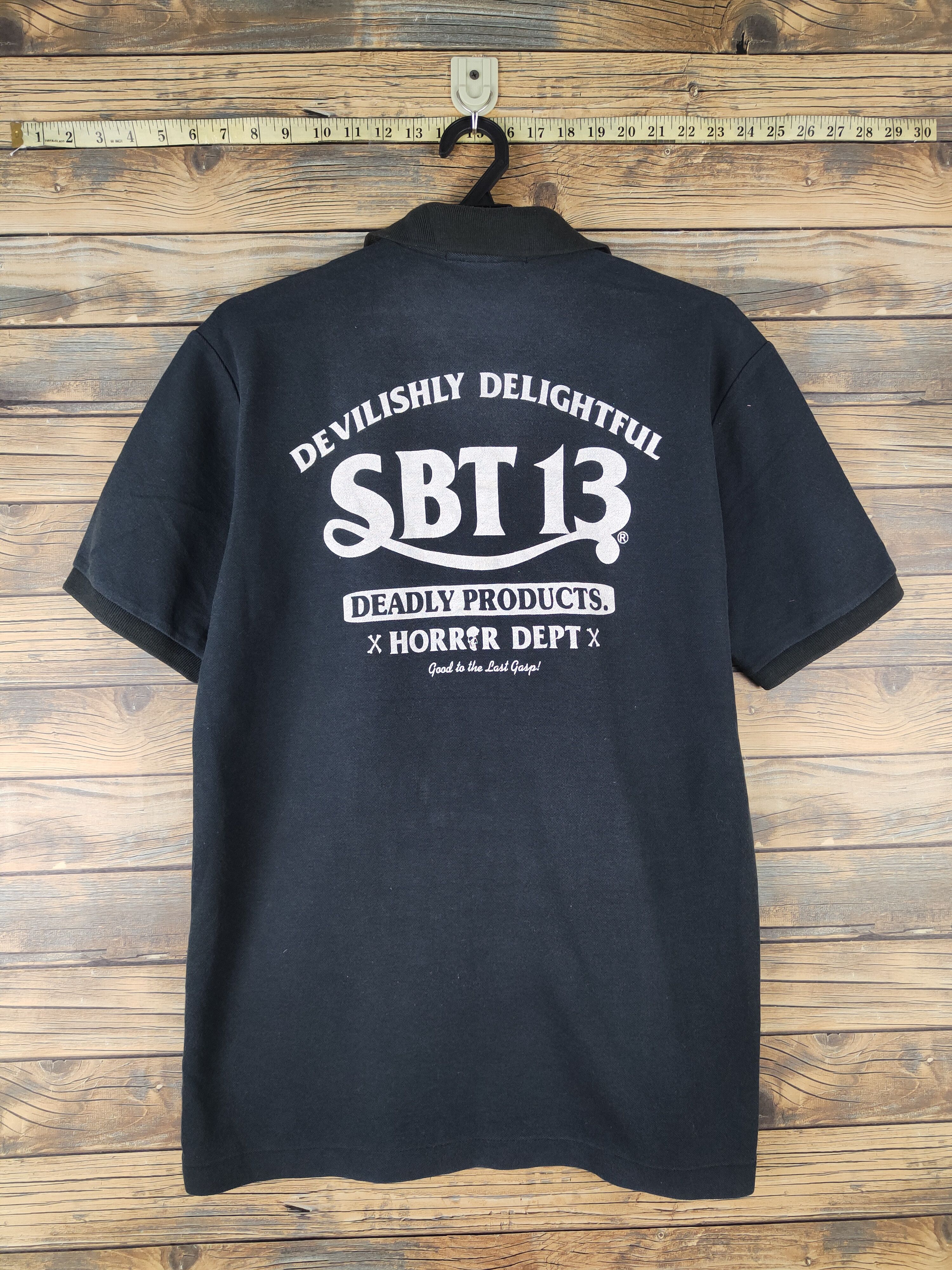 Black Sabbath DL Sabbat 13 Horror Dept Black Polo Shirts #1596 Size US L / EU 52-54 / 3 - 9 Thumbnail