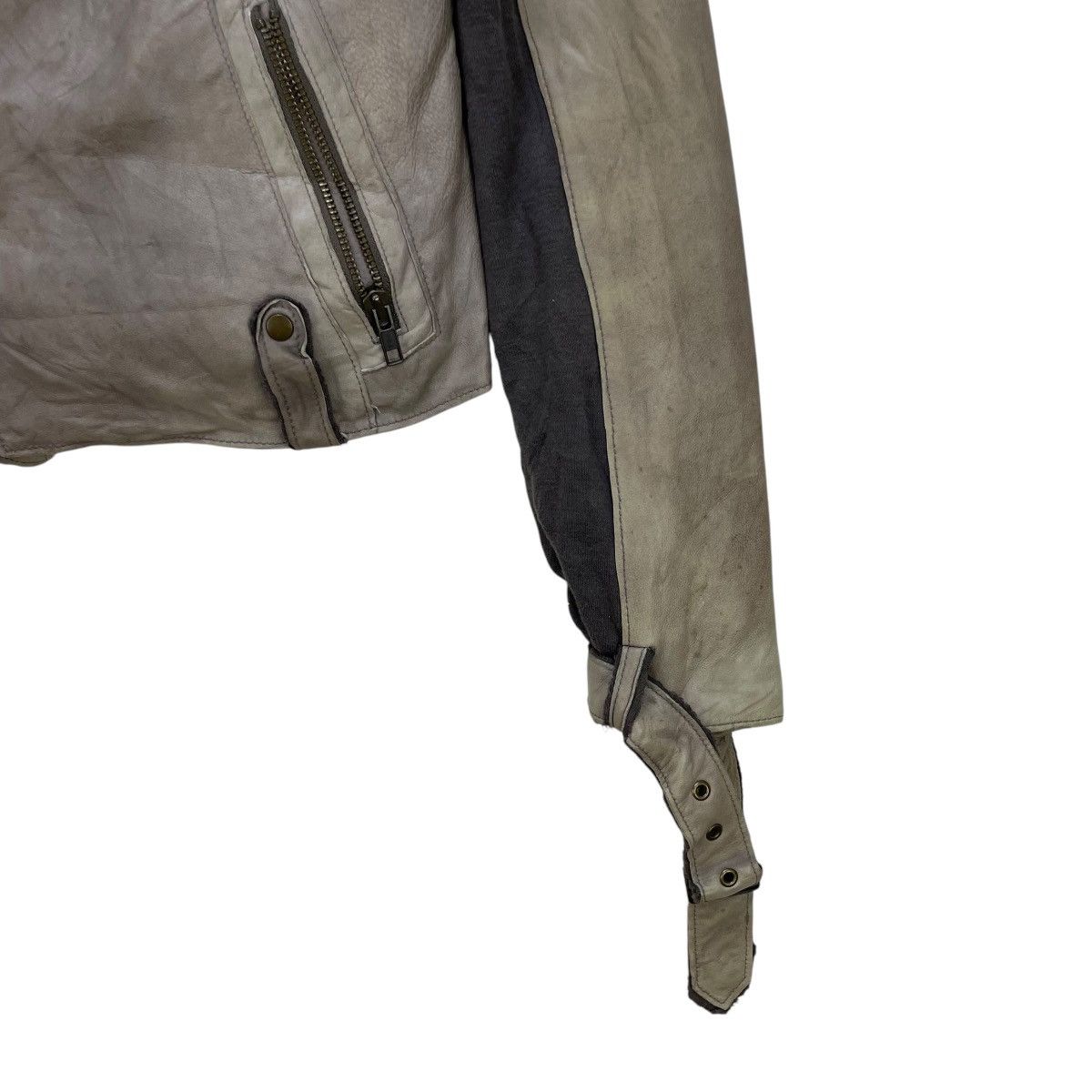 Leather × Sandro Moscoloni Vintage Masculo Sheepskin Double Collar Jacket Size S / US 4 / IT 40 - 6 Thumbnail