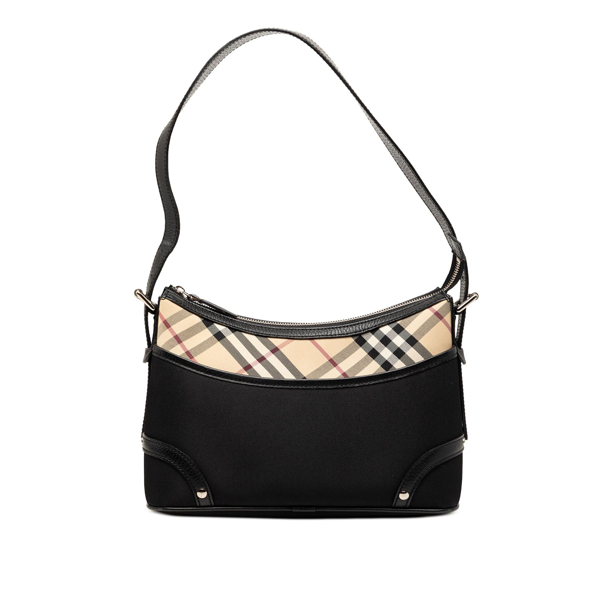 Burberry Nova Check Trimmed Canvas Shoulder Bag Size ONE SIZE - 1 Thumbnail