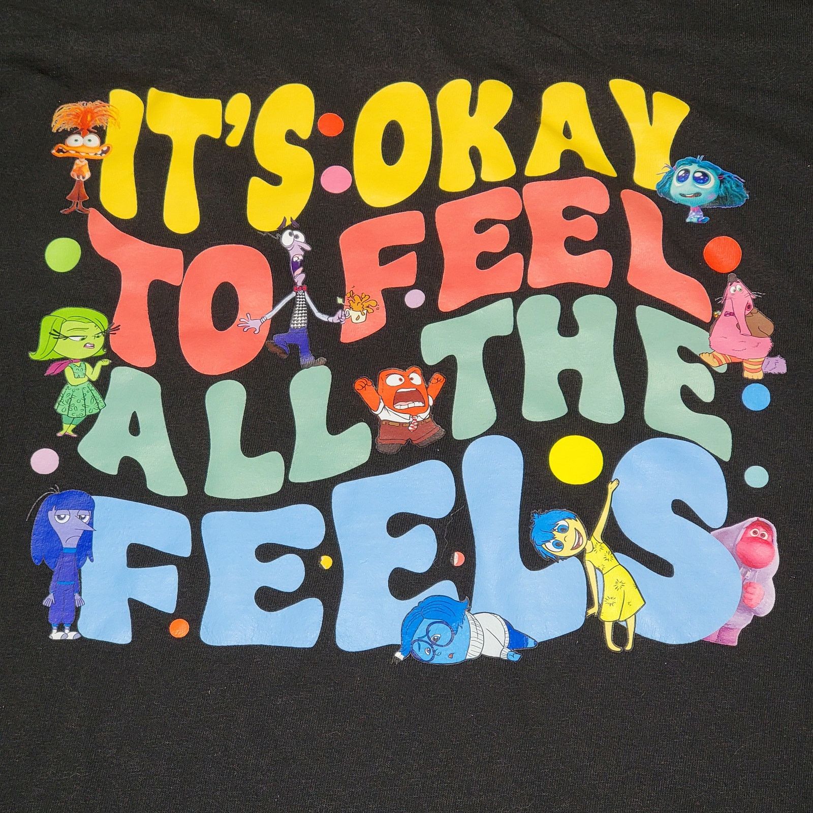 Comfort Colors Inside Out Unisex Tee "It's Ok To Feel All The Feels" -Large Size US L / EU 52-54 / 3 - 2 Thumbnail