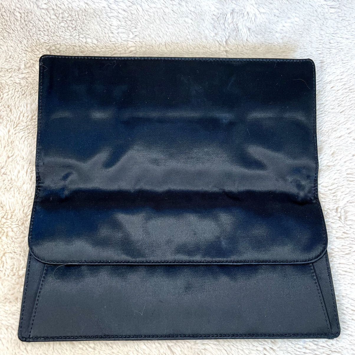 Marc Jacobs Sequin Black Satin Lightning Bolt Clutch