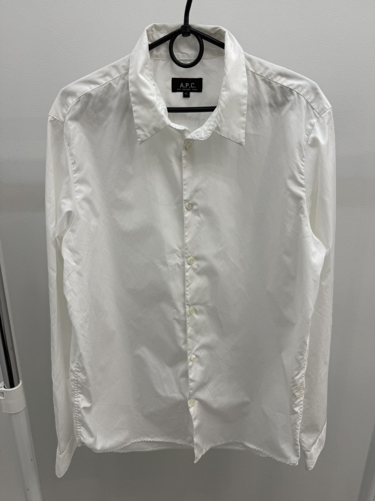 A.P.C. A.P.C. Classic White Cotton Button Up Shirt Size US XL / EU 56 / 4 - 1 Thumbnail