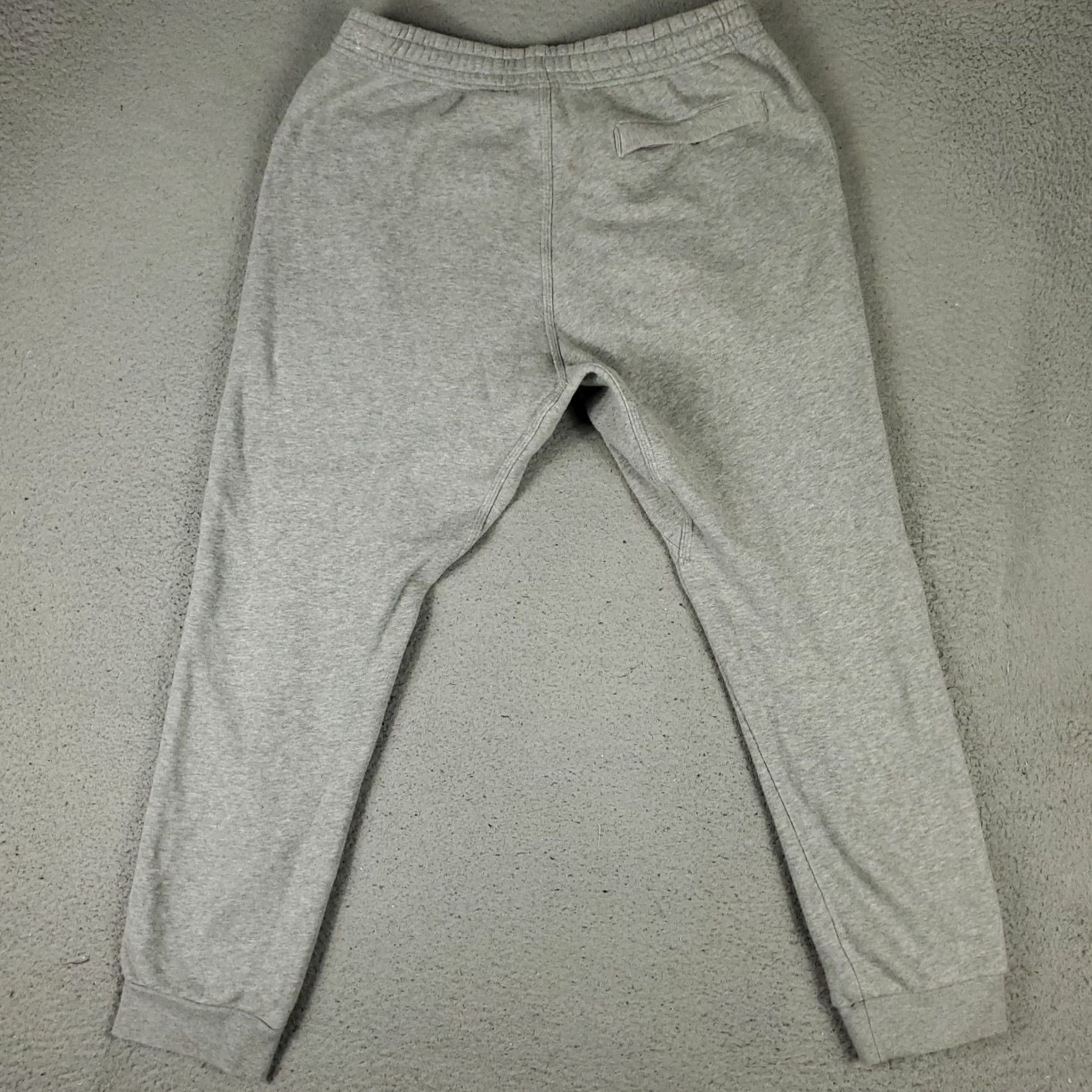 Nike Nike Pants Mens Large Gray Fleece Swoosh Fit Joggers Sweatpants Size US 33 - 7 Thumbnail