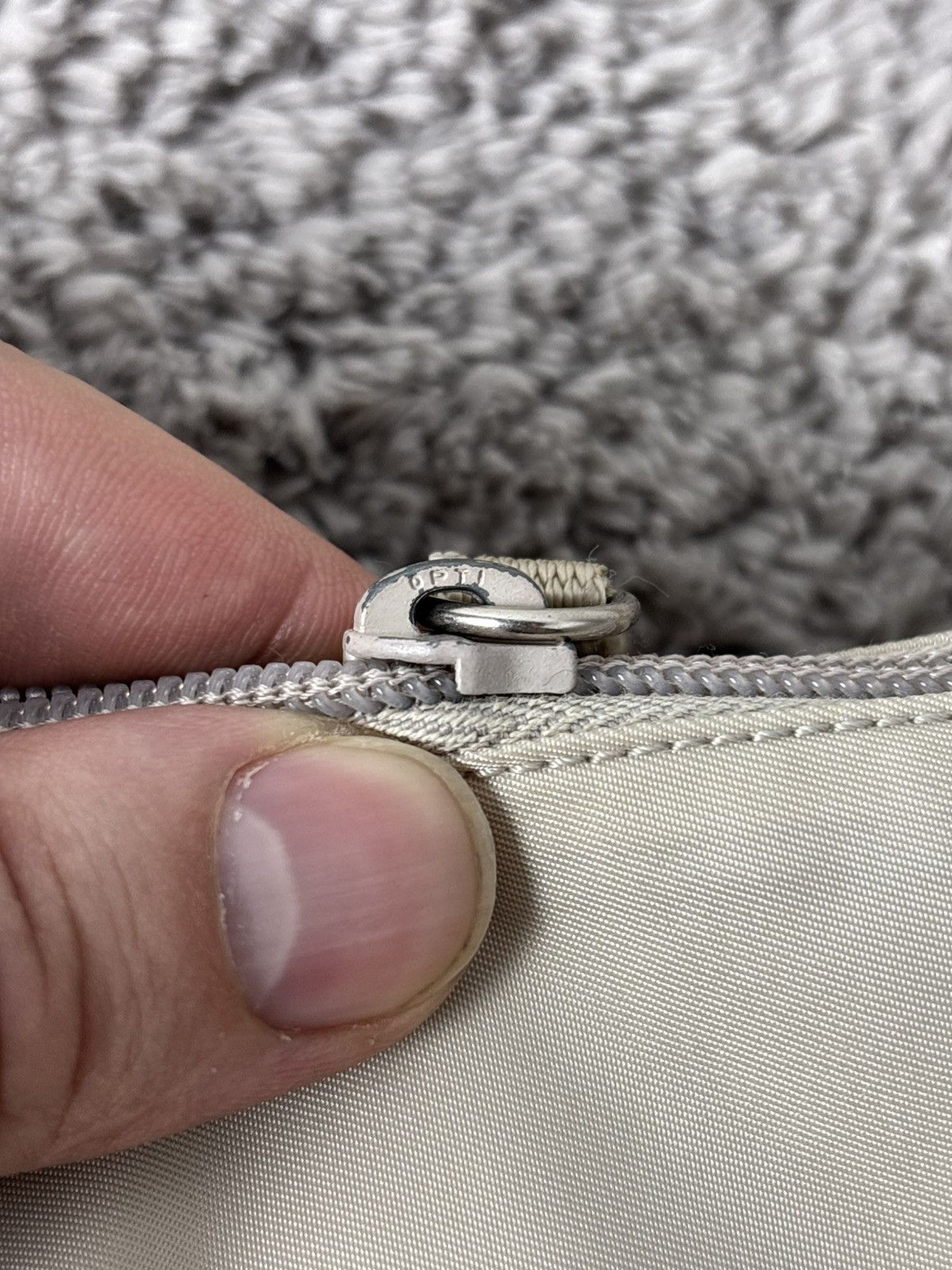 Prada Prada Milano Nylon Beige Messenger Bag Size ONE SIZE - 7 Thumbnail