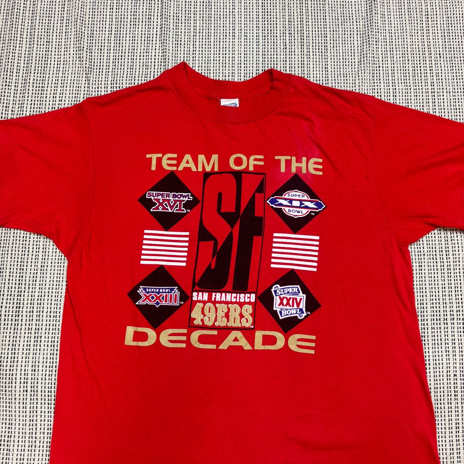 Anvil × NFL × Vintage Vintage 80s San Francisco 49ers Team of the Decade Shirt XL Size US XL / EU 56 / 4 - 2 Thumbnail