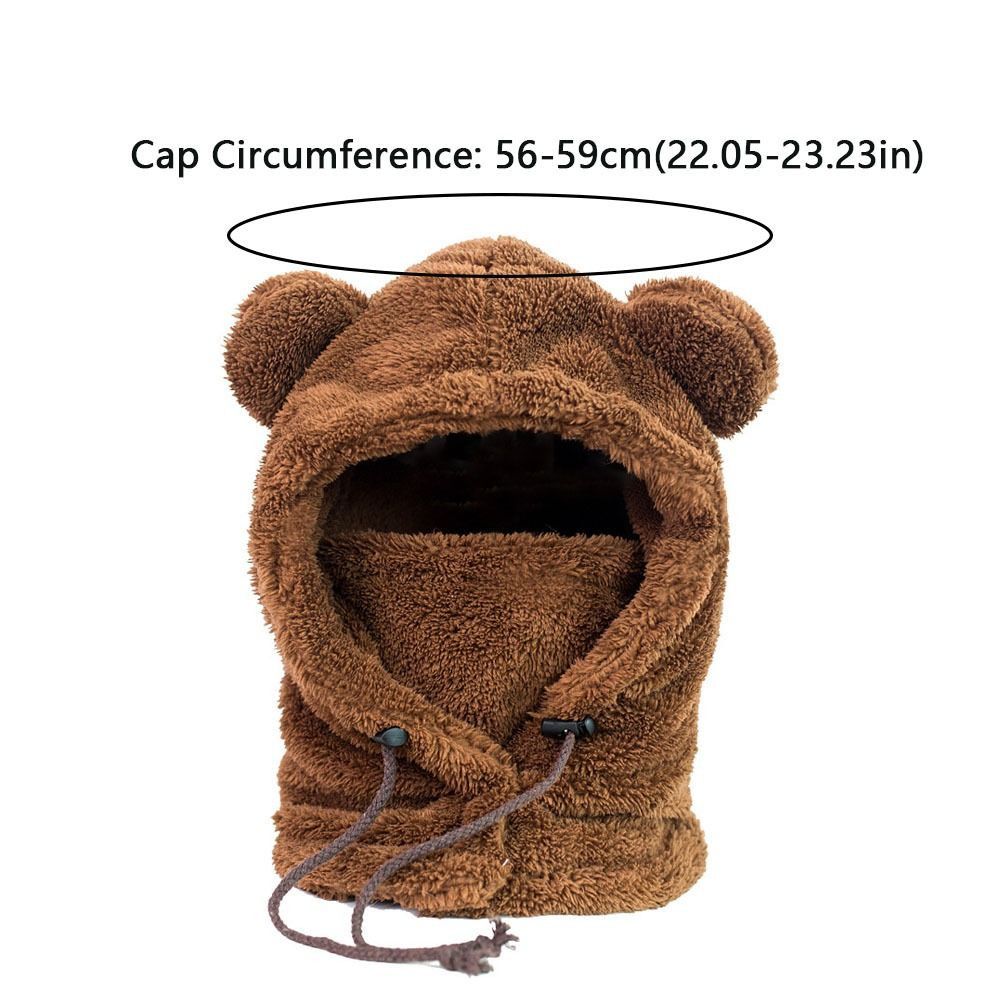 Handmade Handmade Knitted Balaclava Ski Mask Bunny Teddy Bear Style Size ONE SIZE - 2 Thumbnail