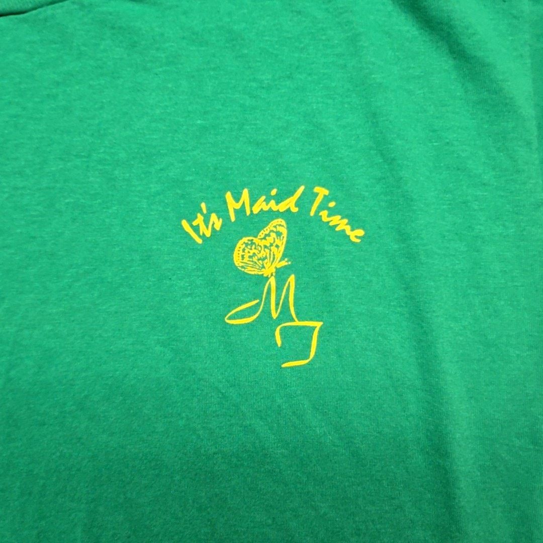 Jerzees Vintage It's Maid Time Tee Graphic Green XL Shirt 90s Size US XL / EU 56 / 4 - 4 Thumbnail