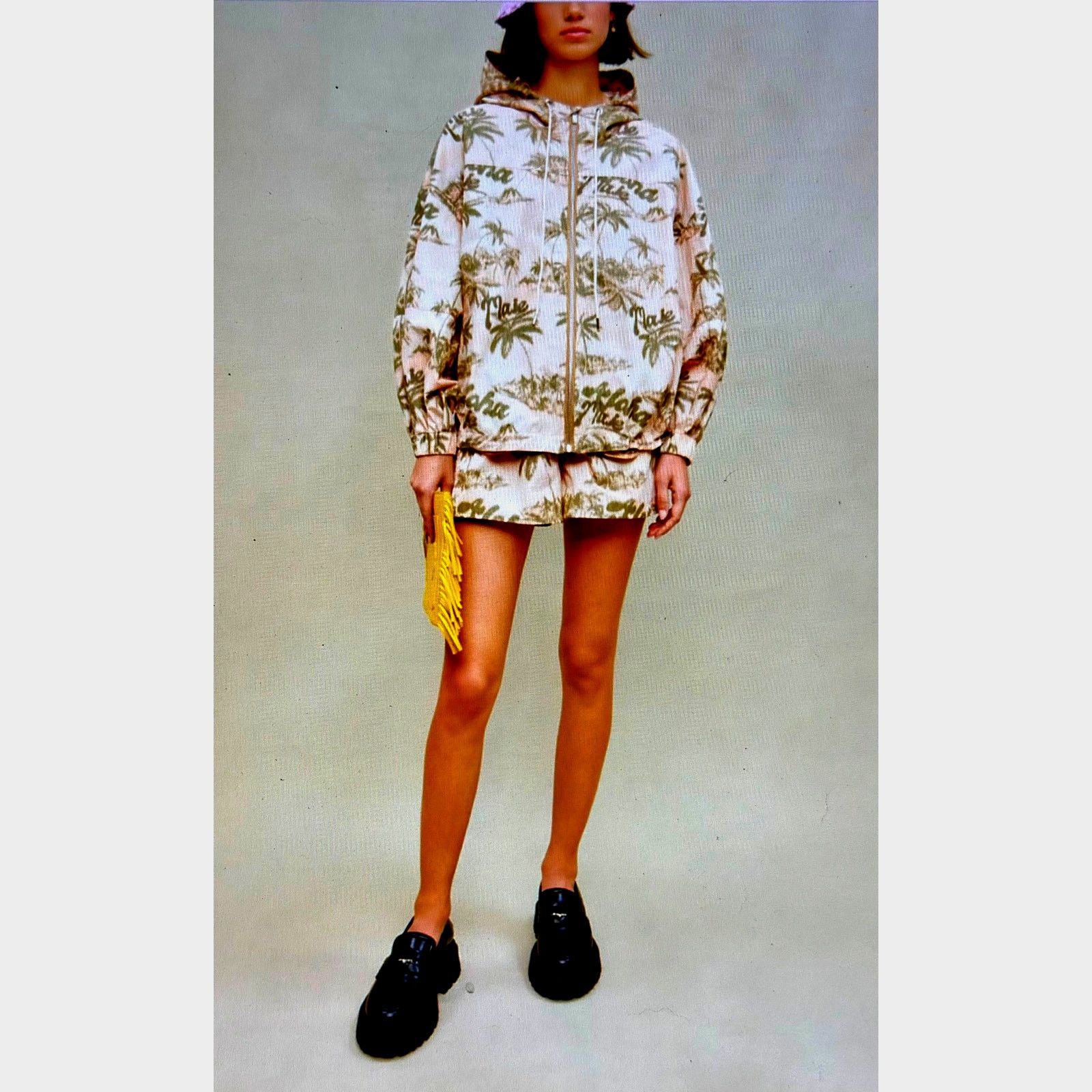 Maje Maje Palm Tree Print Jacket with hood Size 40 (L) Size L / US 10 / IT 46 - 4 Thumbnail