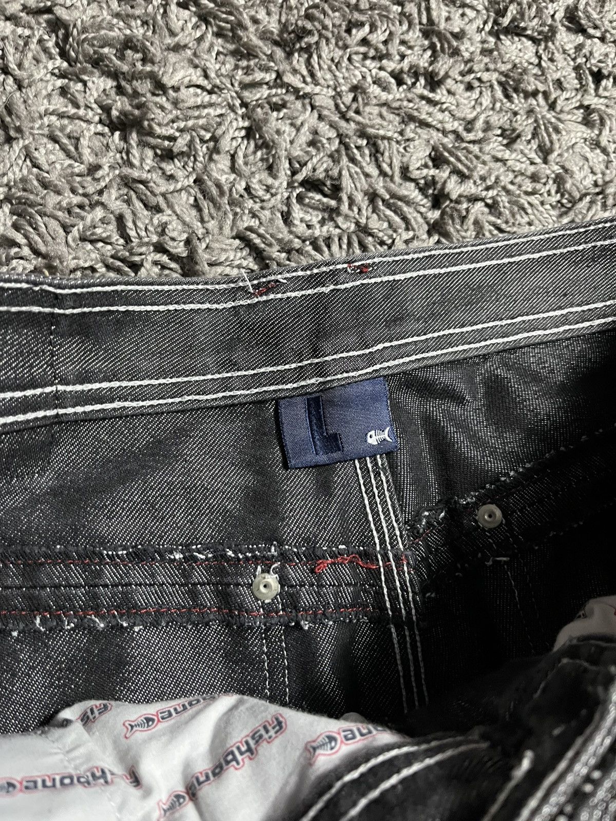 JNCO JNCO FISHBONE VINTAGE Y2K RAP EMINEM STYLE DENIM PANTS Size US 34 / EU 50 - 7 Thumbnail