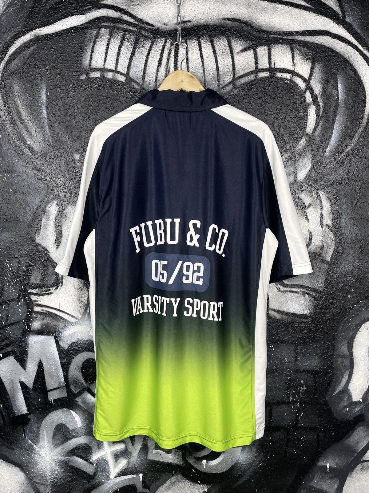 Fubu × Vintage Y2K Fubu Varsity Sport Crazy Shirt Men’s Size S Size US S / EU 44-46 / 1 - 5 Thumbnail