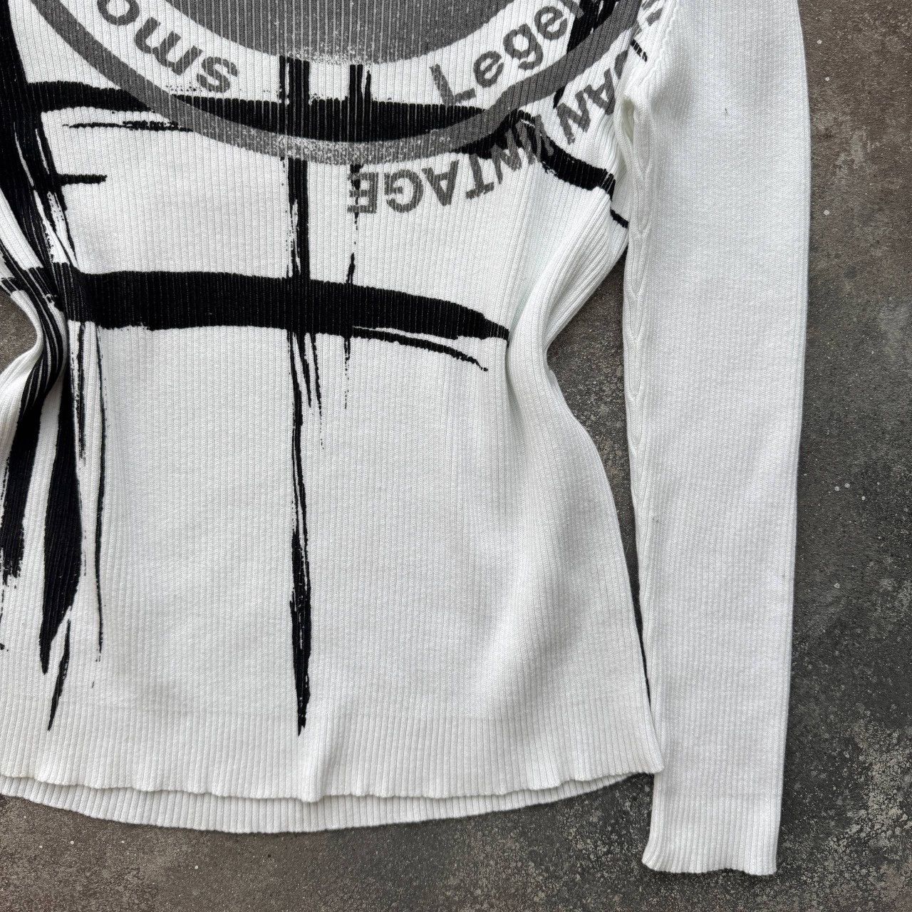 Hysteric Glamour Diesel Style Y2K Vintage Punk Opium Ribbed Knit Sweater Size US L / EU 52-54 / 3 - 7 Thumbnail