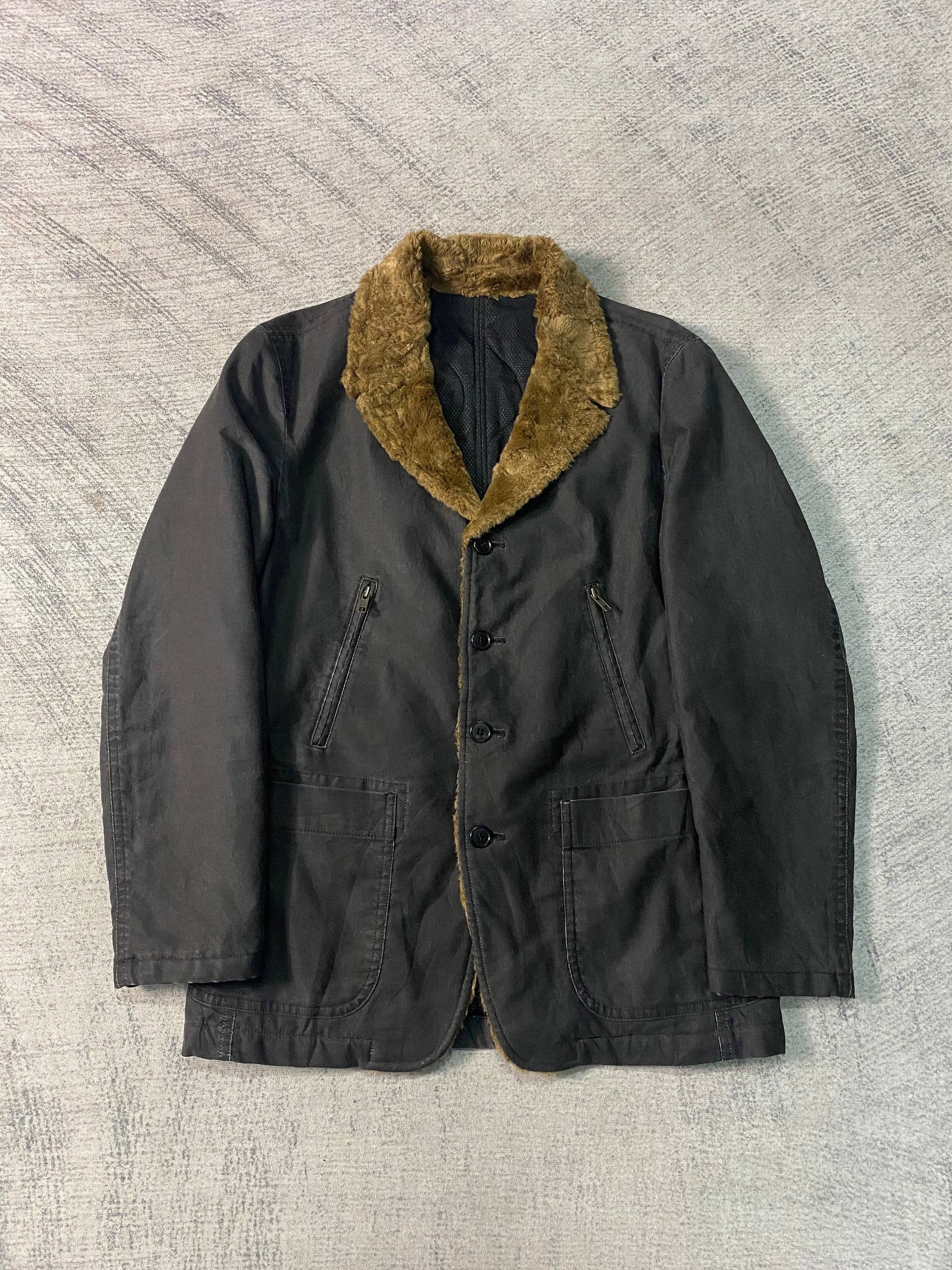 Patrick Cox Patrick Cox Faux Fur Cotton Waxed Feel Padded Lined Jacket Size US M / EU 48-50 / 2 - 1 Thumbnail