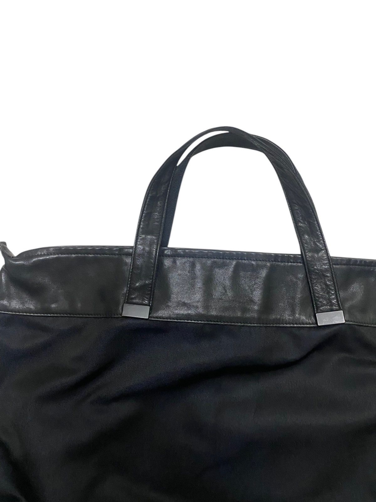 Issey Miyake Issey Miyake Leather/canvas Black Tote Bag Size ONE SIZE - 2 Thumbnail