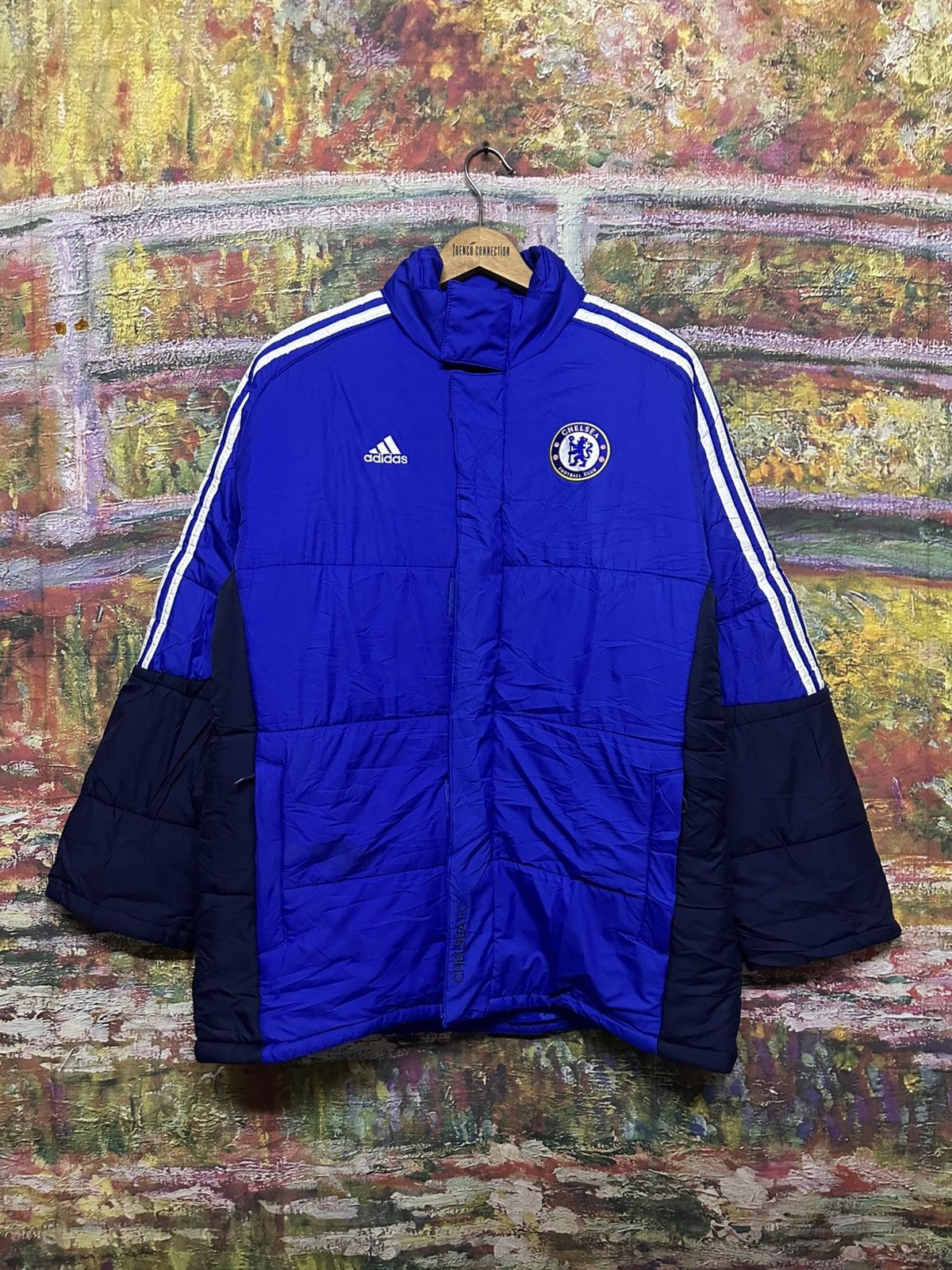 Chelsea Soccer Chelsea Adidas Puffer Jacket Blue 08/07 Size US L / EU 52-54 / 3 - 1 Thumbnail
