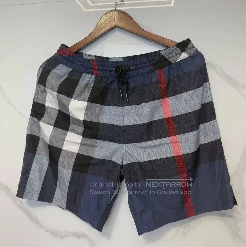 Burberry Burberry Men's Summer Blue Checkered Shorts. Size US 32 / EU 48 - 1 Thumbnail