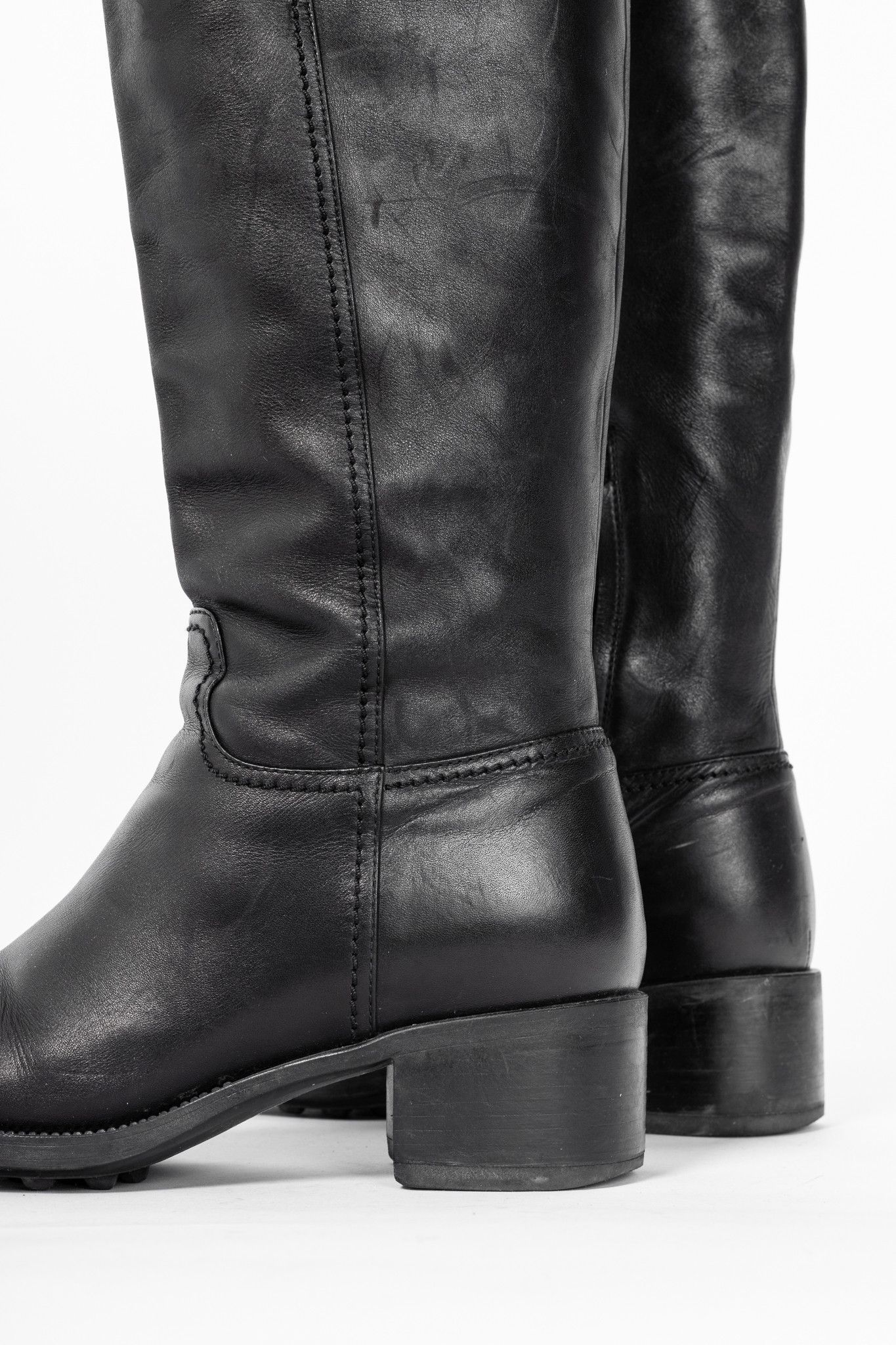 Salvatore Ferragamo Salvatore Ferragamo Robespierre Fersea Gancio Riding Boots Size US 7.5 / IT 37.5 - 9 Thumbnail