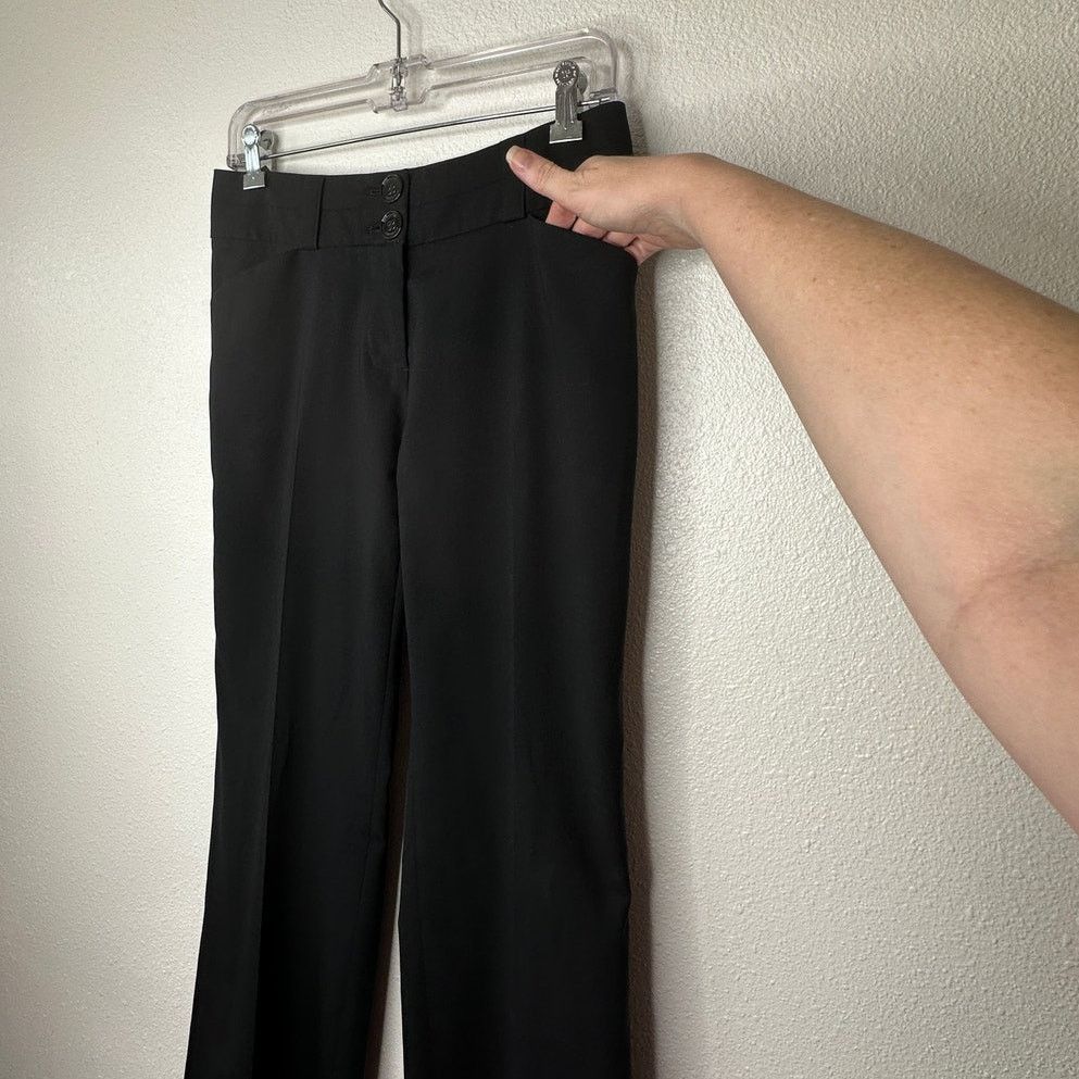 Burberry Burberry Wool Black Wide Leg Double Button Trouser Pockets 4 Size 27" / US 4 / IT 40 - 5 Thumbnail