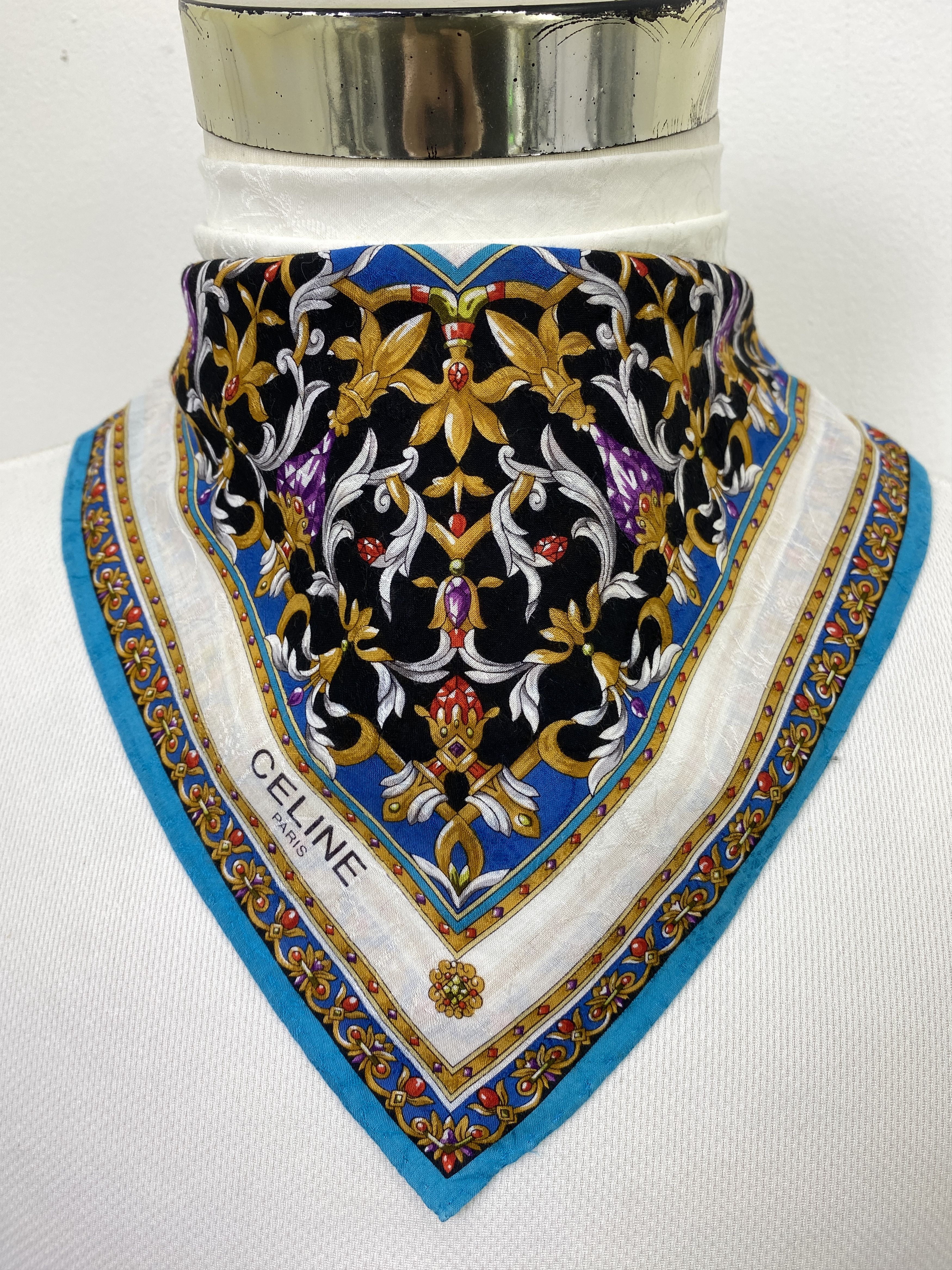 Celine Vintage Celine Handkerchief / Neckerchief KT0246 Size ONE SIZE - 1 Thumbnail